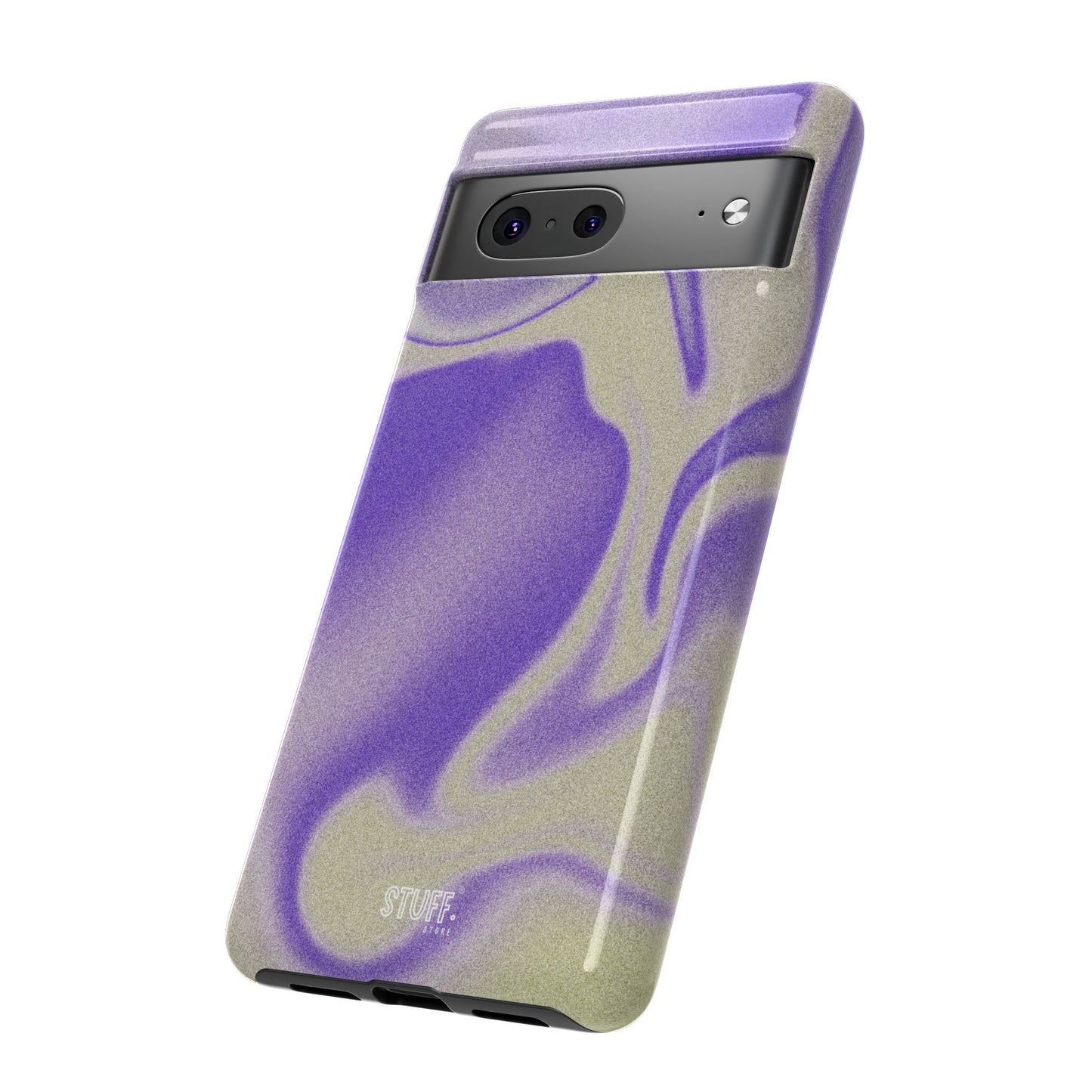 Swirly Case | Coque résistante double protection - Motif vague pourpre