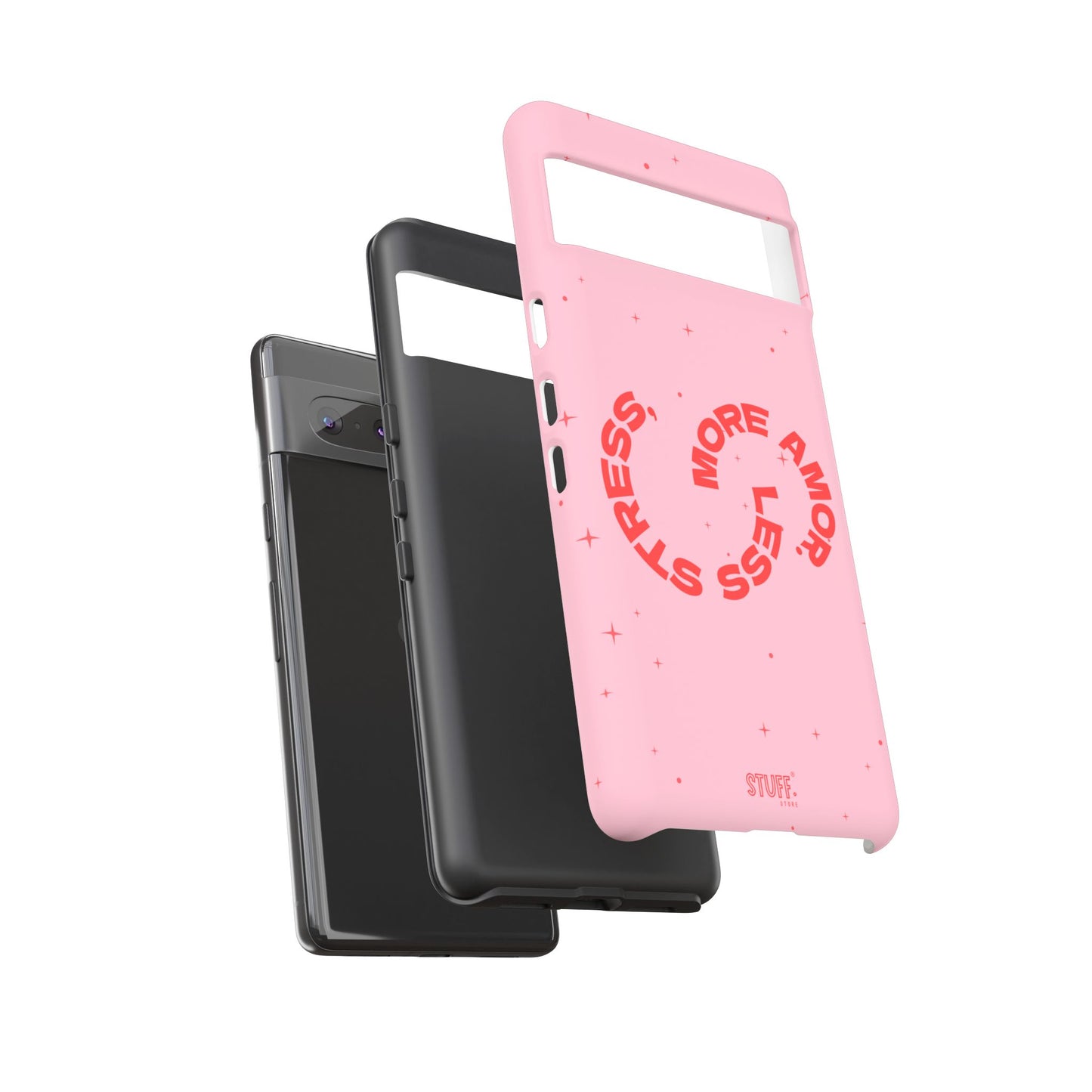 More Amor Case | Coque résistante double protection avec phrase Bienveillante