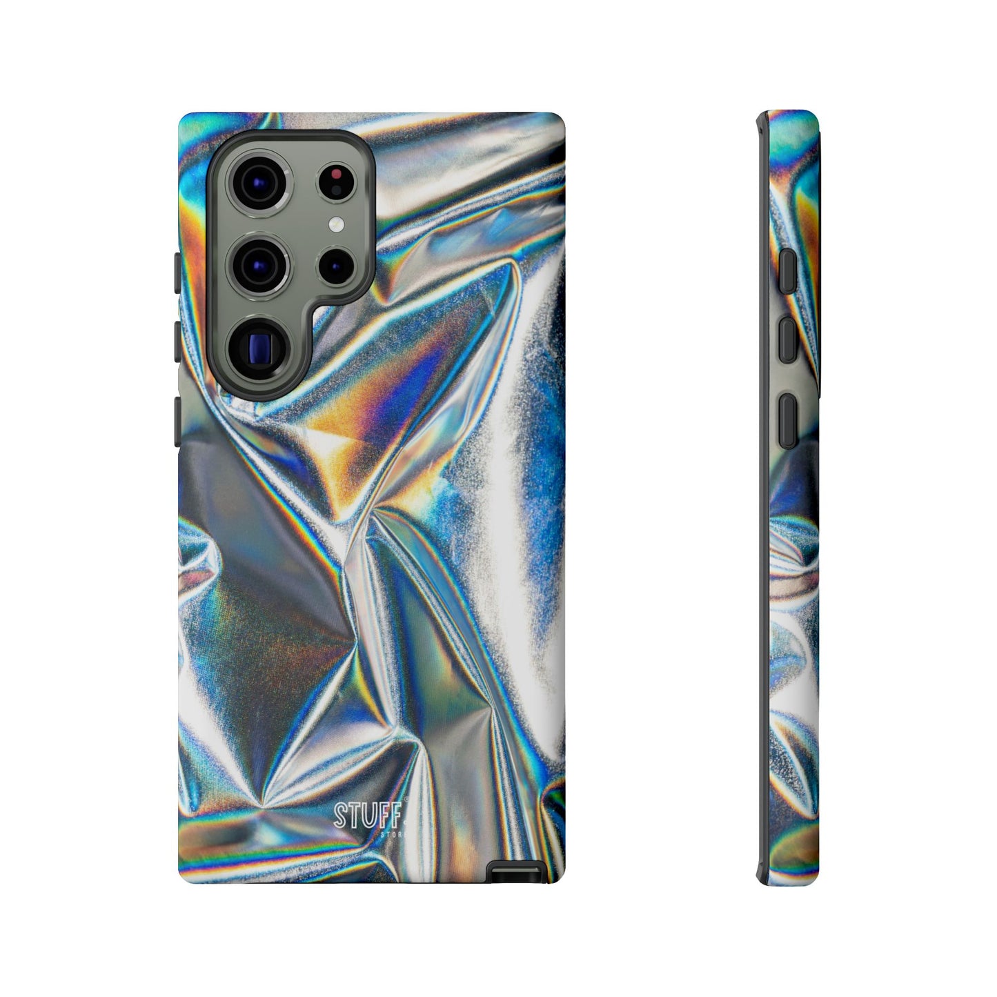 Metallic Case | Coque résistante double protection anti-choc - Effet Métallique