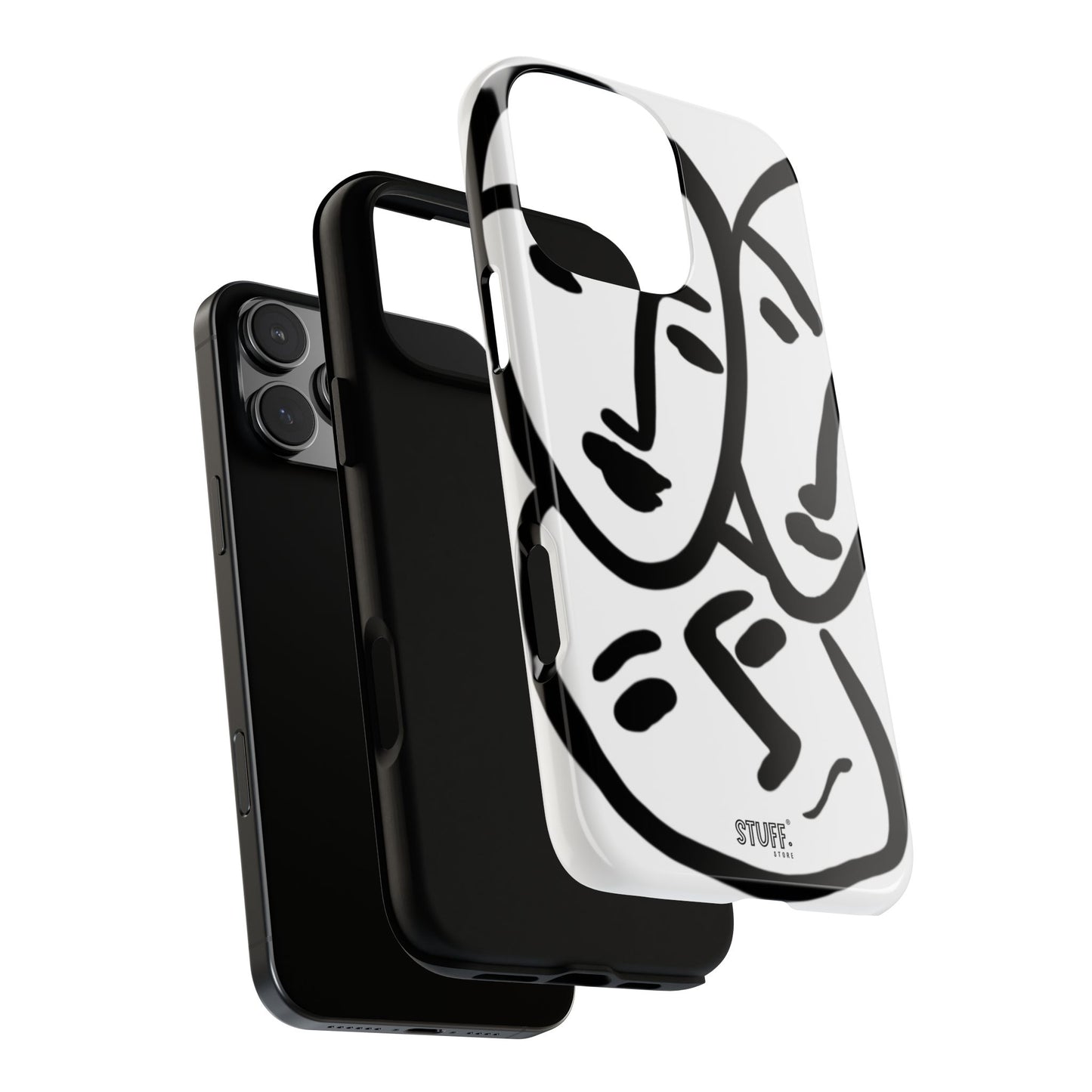 Les Trois Visages | Coque résistante double protection — inspiration Matisse