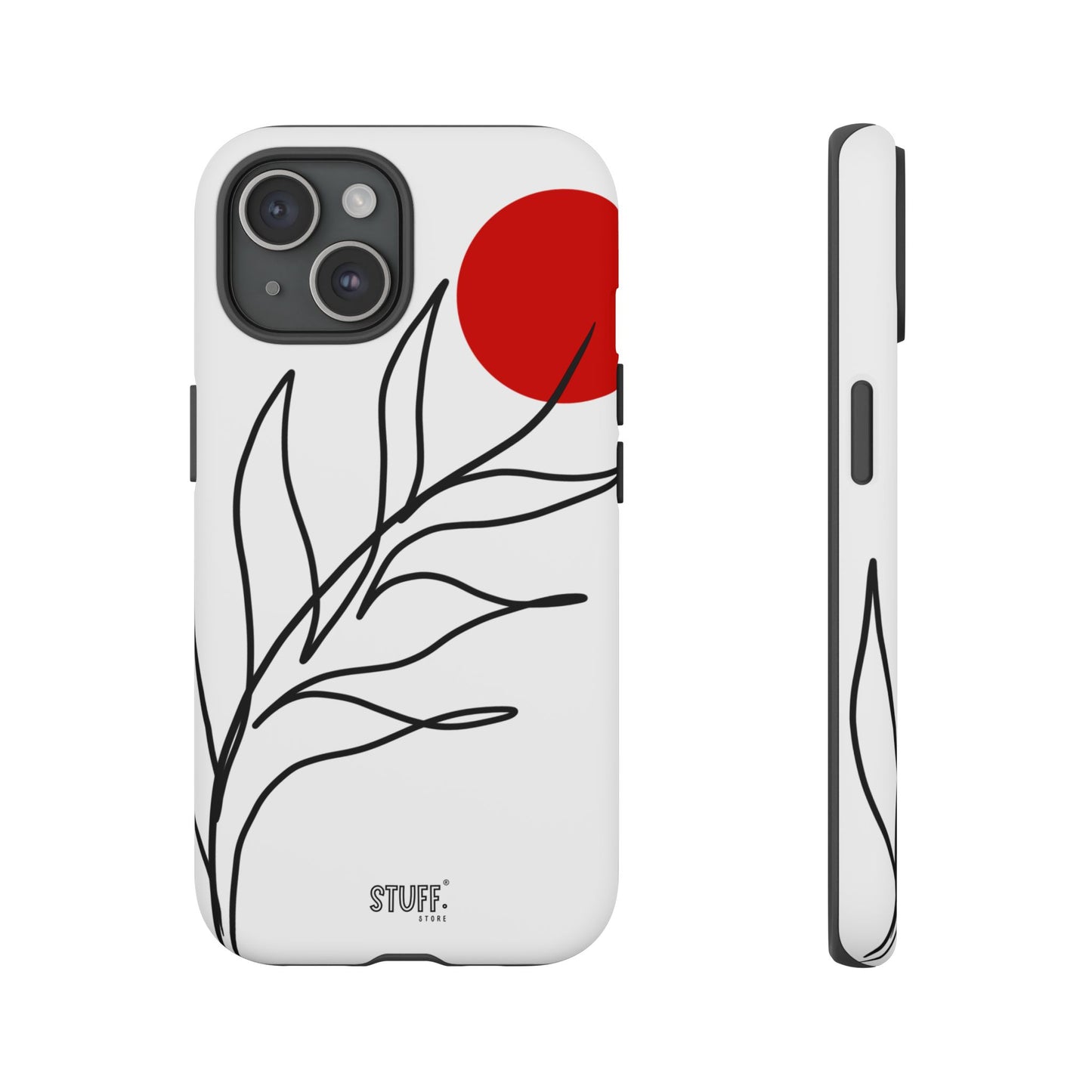 Red Sun Case | Coque résistante double protection avec Design Minimaliste