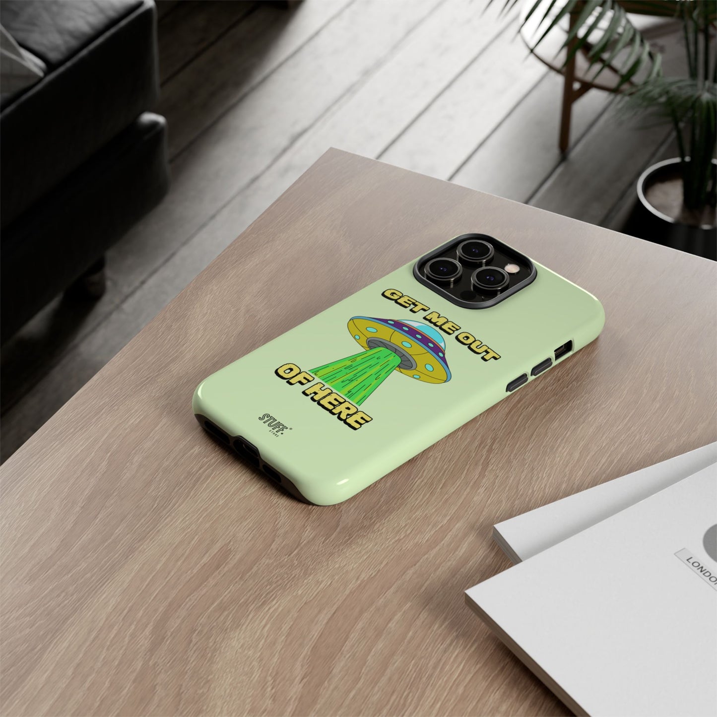 Get Me Out of Here | Coque résistante anti-choc — Vert Menthe