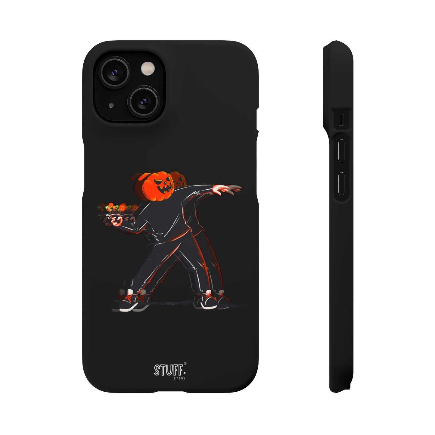 Pumpksy | Coque snap légère et résistante inspiration Banksy – Noir