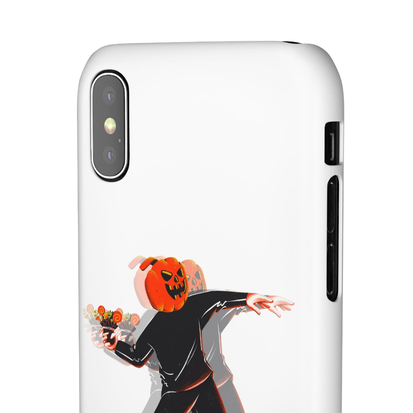 Pumpksy | Coque snap légère et résistante inspiration Banksy – Blanc