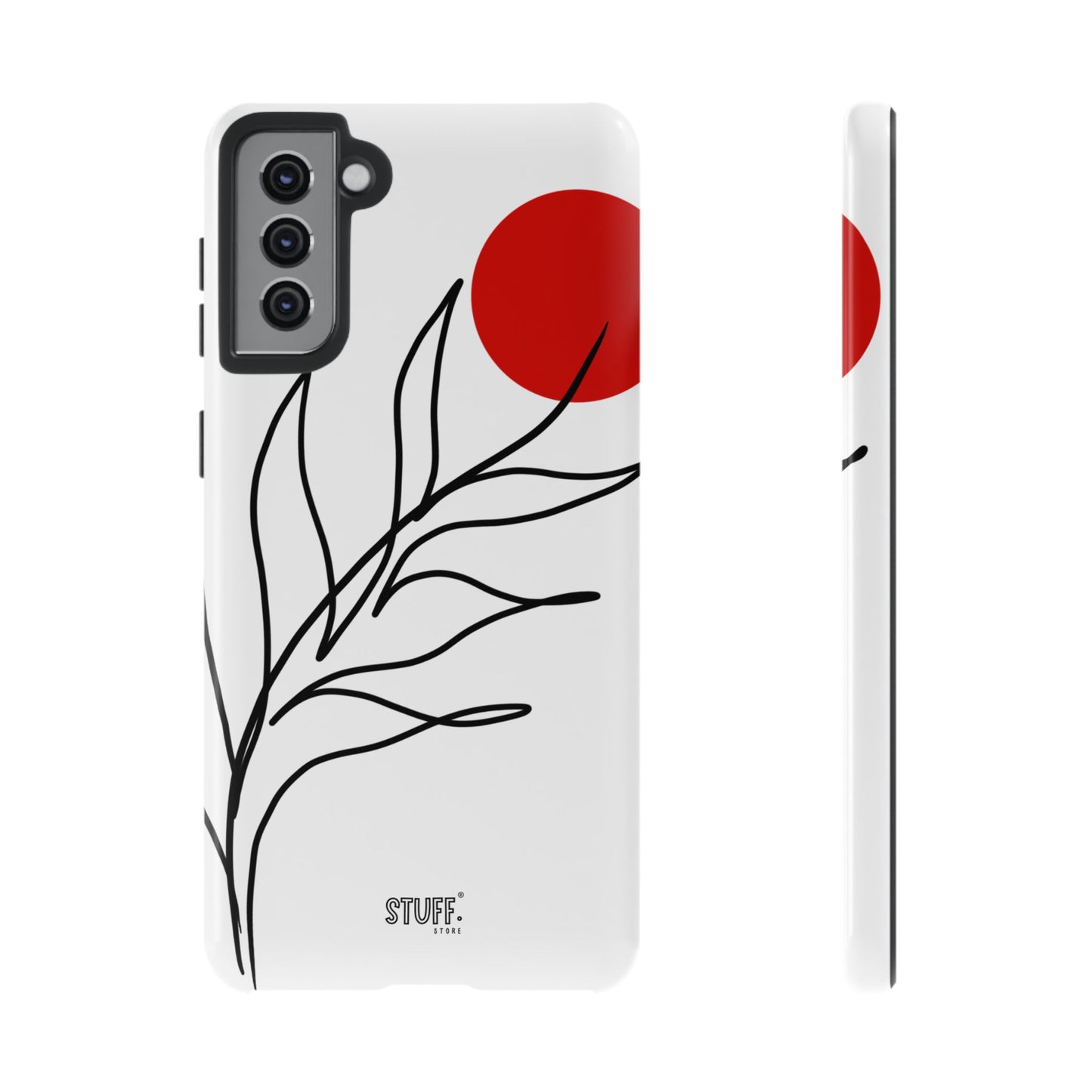 Red Sun Case | Coque résistante double protection avec Design Minimaliste