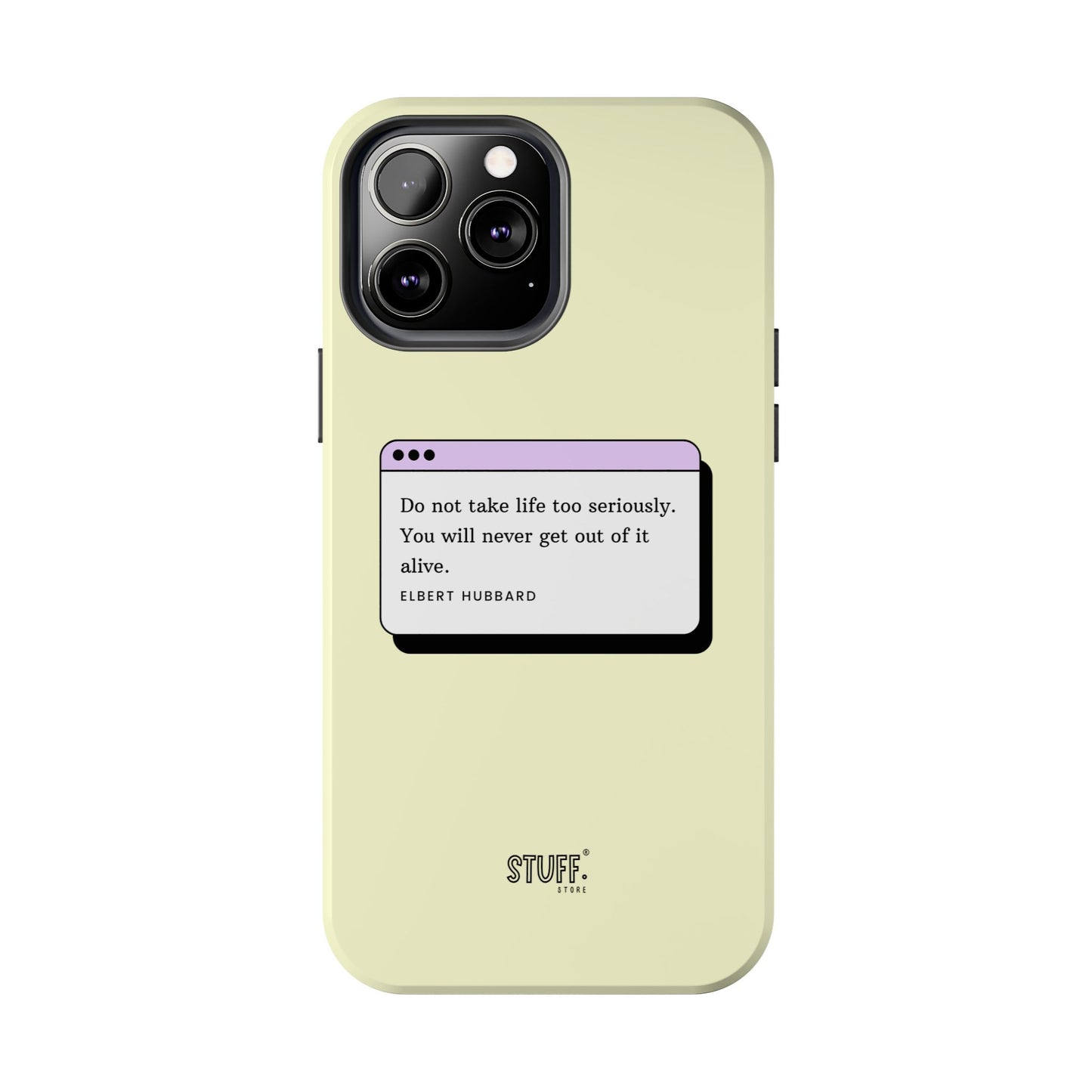 Window Case | Coque résistante à double protection avec citation – Design minimal & message puissant