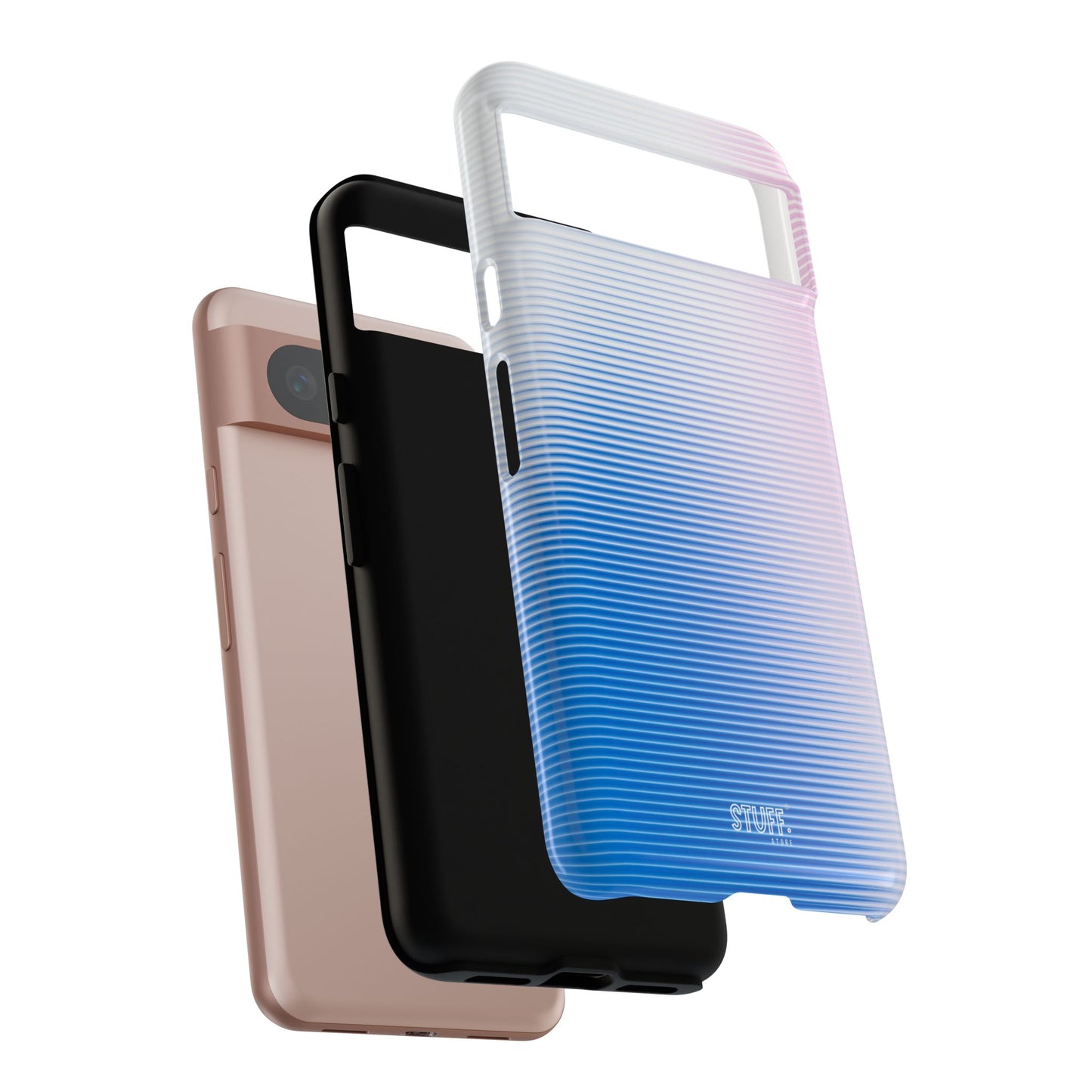 Gradient Case | Coque résistante double protection anti-choc - Dégradé Bleu & Rose