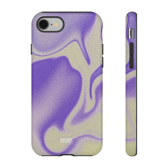 Swirly Case | Coque résistante double protection - Motif vague pourpre