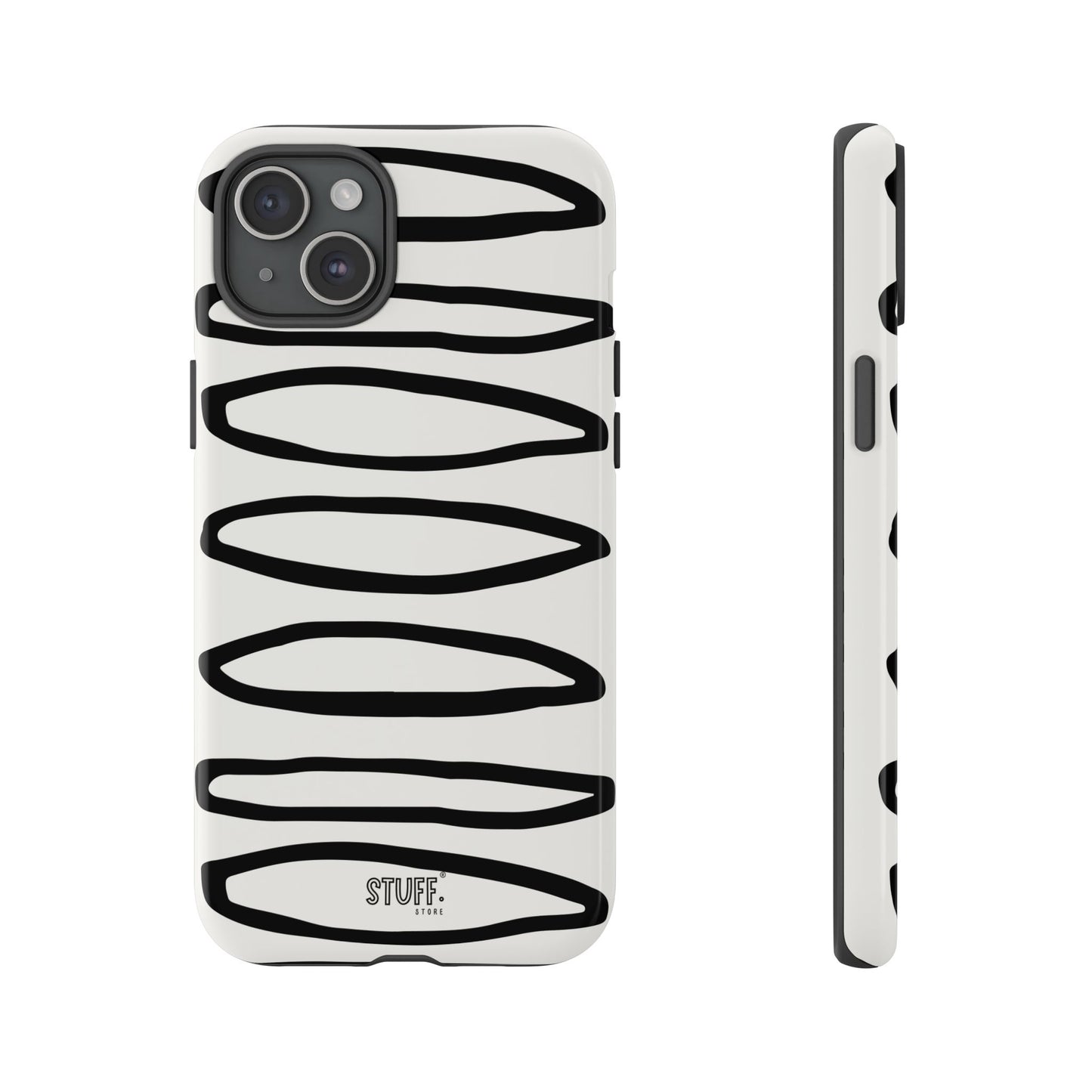 Loopy Case | Coque résistante double protection - Motif cercles abstraits