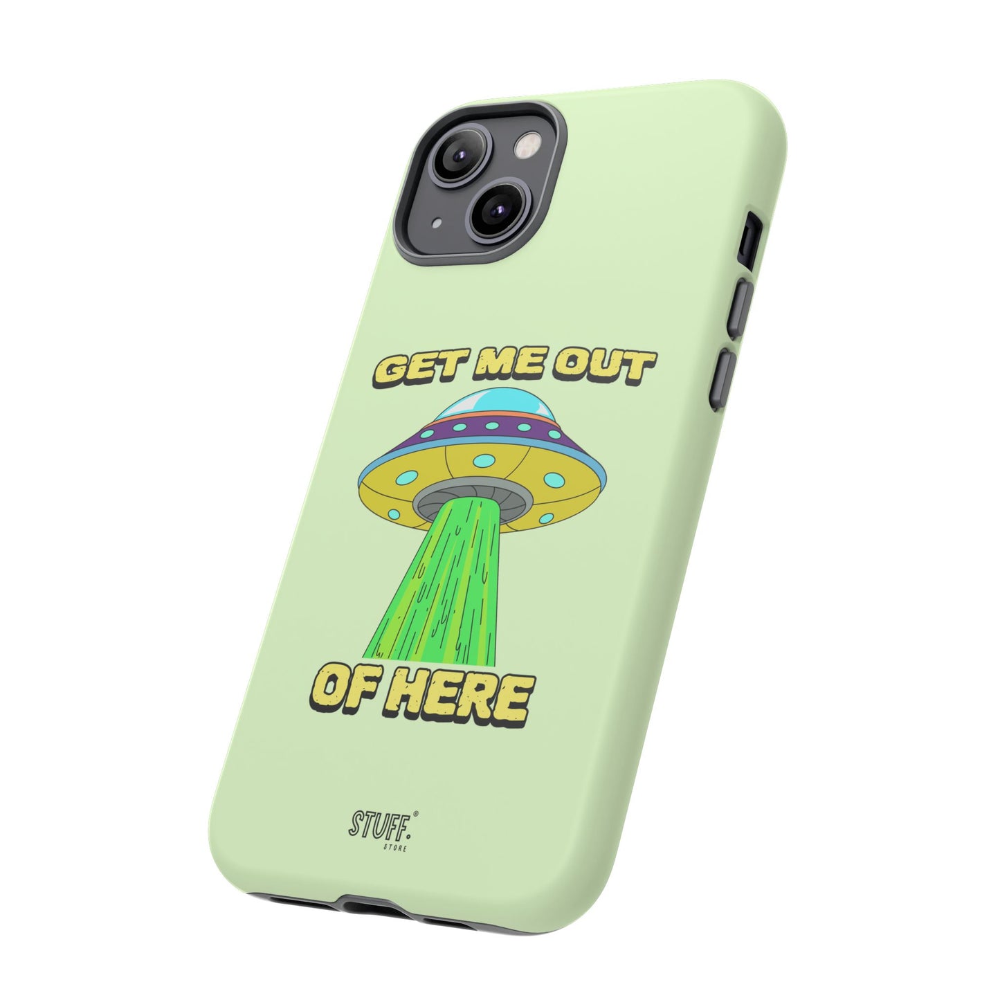 Get Me Out of Here | Coque résistante anti-choc — Vert Menthe