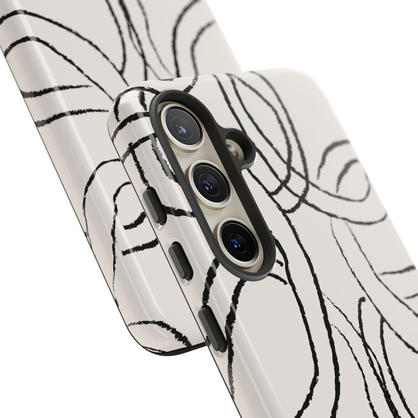 Doodly Case | Coque résistante double protection avec Design Gribouillis Minimaliste