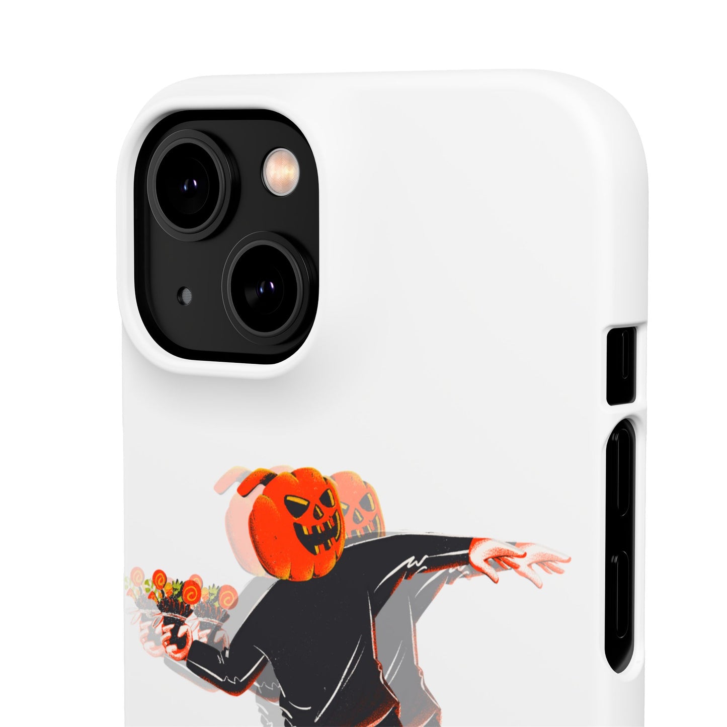Pumpksy | Coque snap légère et résistante inspiration Banksy – Blanc