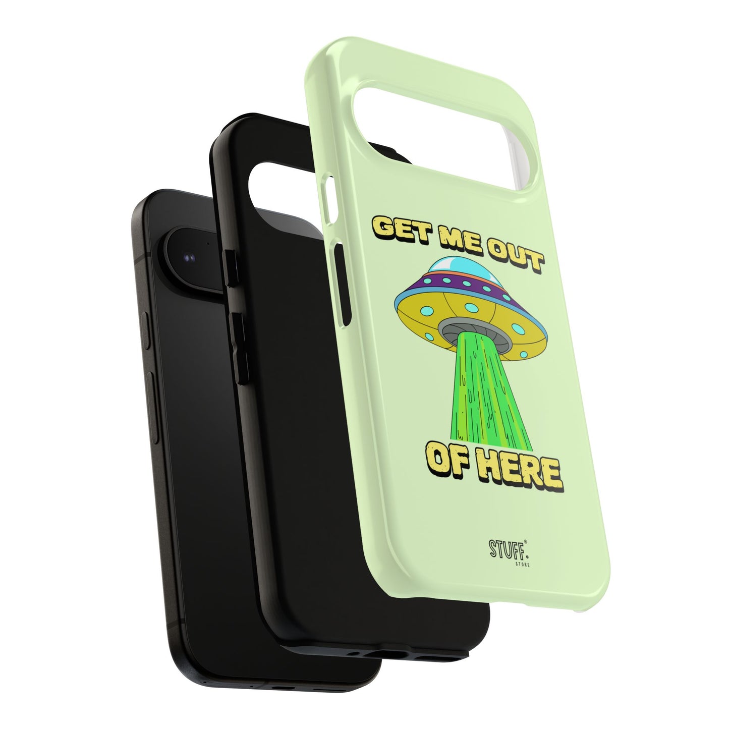 Get Me Out of Here | Coque résistante anti-choc — Vert Menthe