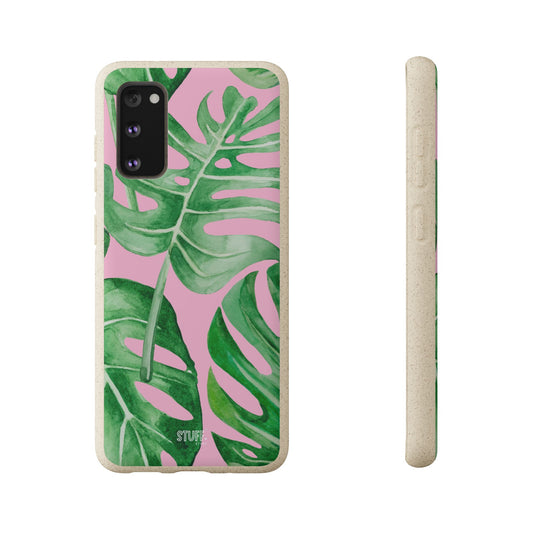 Monstera Case | Coque Eco-Friendly en Bambou et Bioplastique Motif Feuilles Monstera - Disponible avec Emballage Cadeau