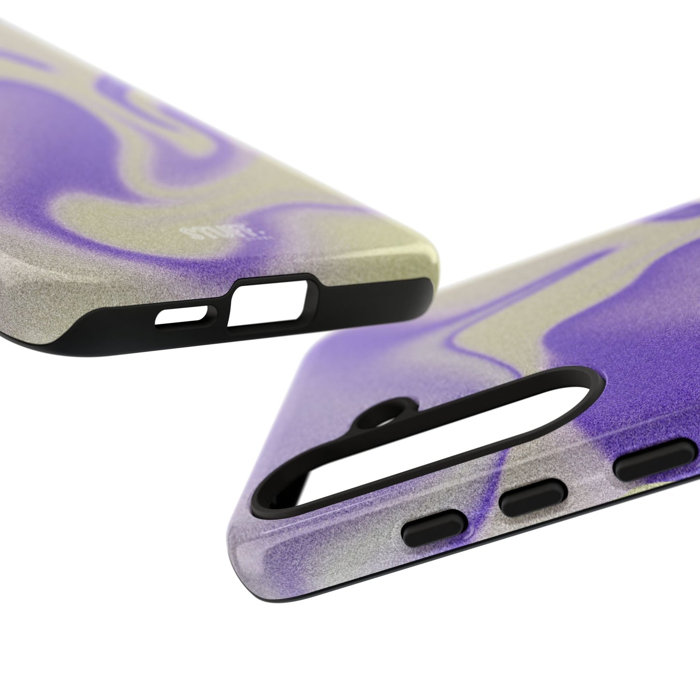 Swirly Case | Coque résistante double protection - Motif vague pourpre