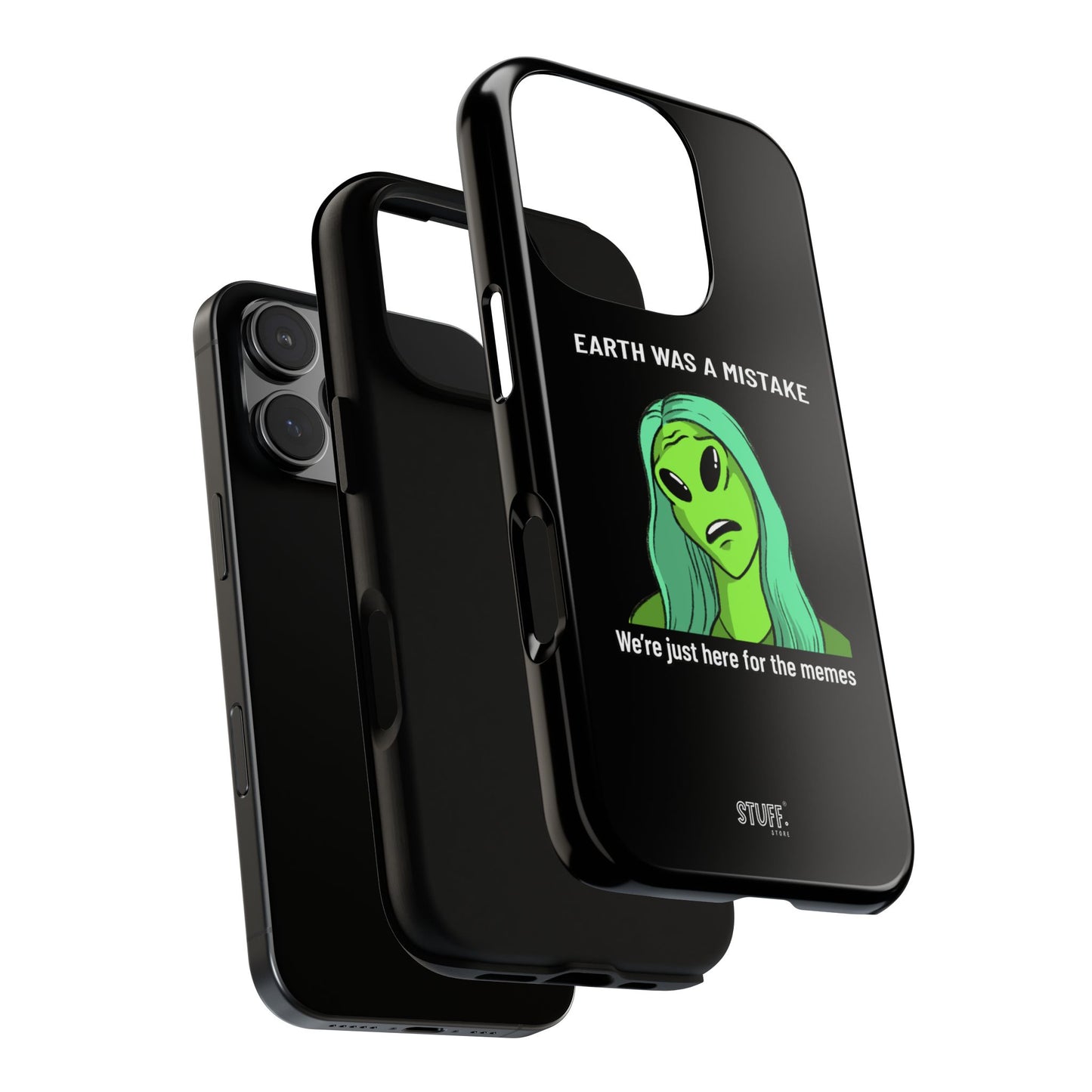 Meme Liking Alien Case | Coque résistante double protection pour les amateurs de Pop Culture