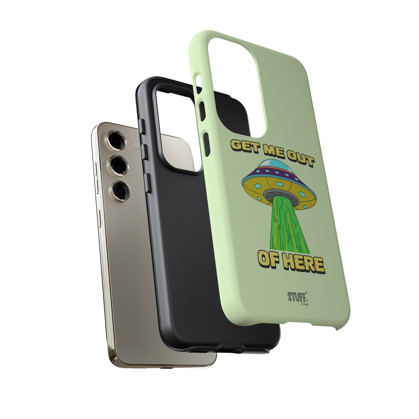Get Me Out of Here | Coque résistante anti-choc — Vert Menthe