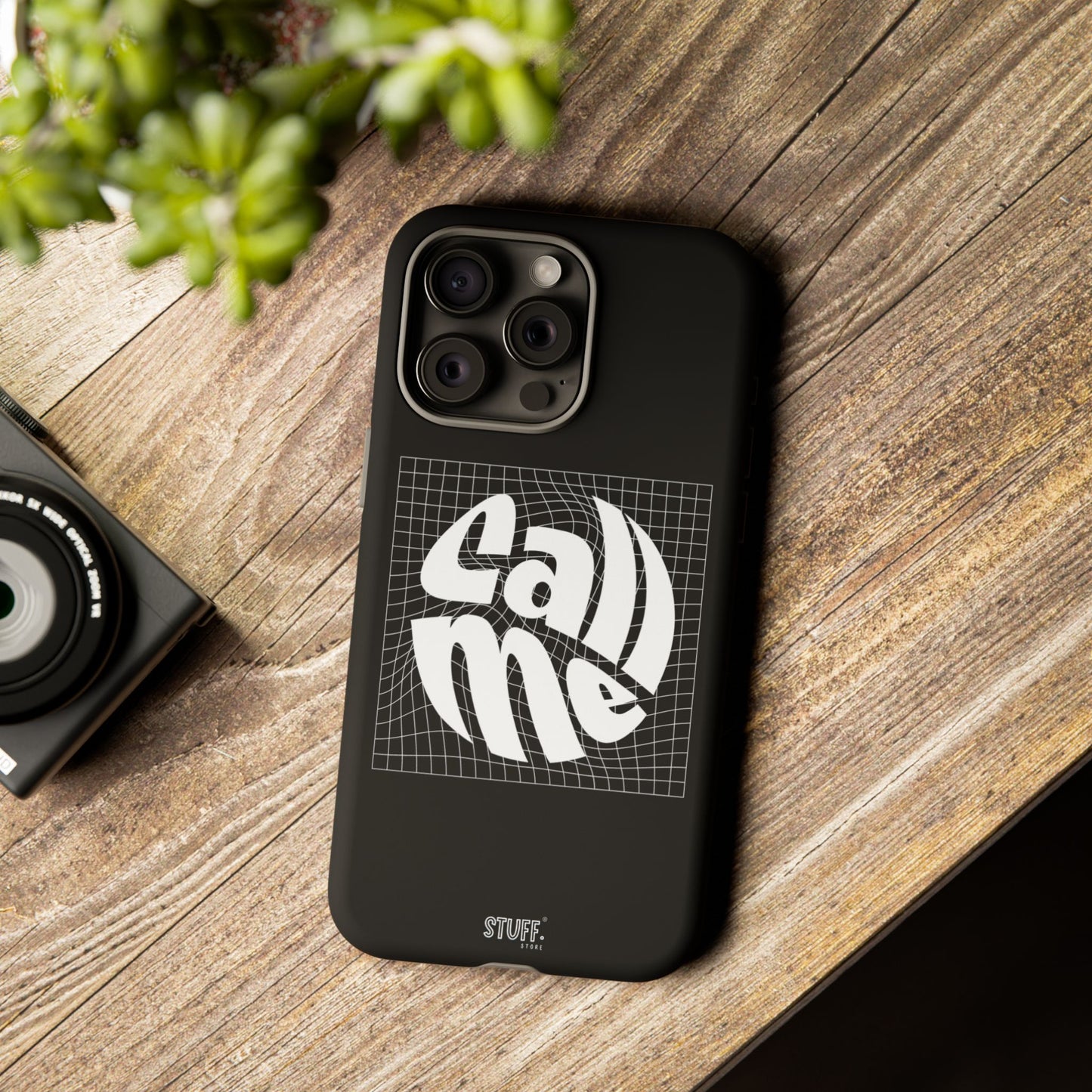 Call Me Case | Coque résistante double protection - Noir Effet Mat