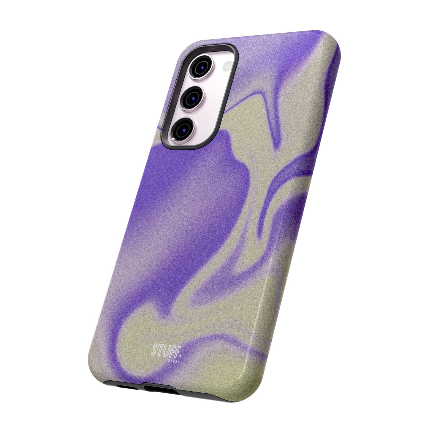 Swirly Case | Coque résistante double protection - Motif vague pourpre