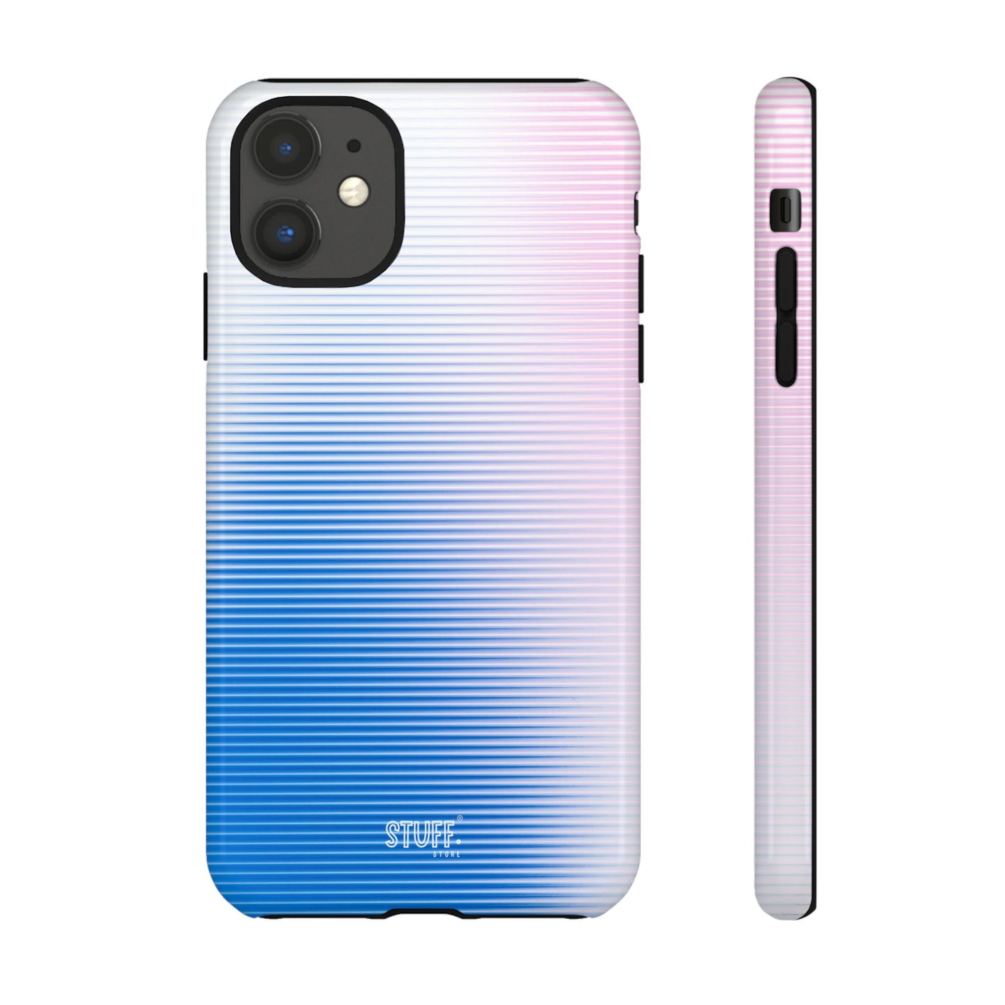 Gradient Case | Coque résistante double protection anti-choc - Dégradé Bleu & Rose