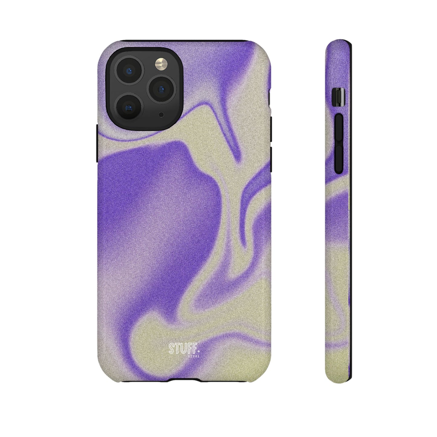 Swirly Case | Coque résistante double protection - Motif vague pourpre