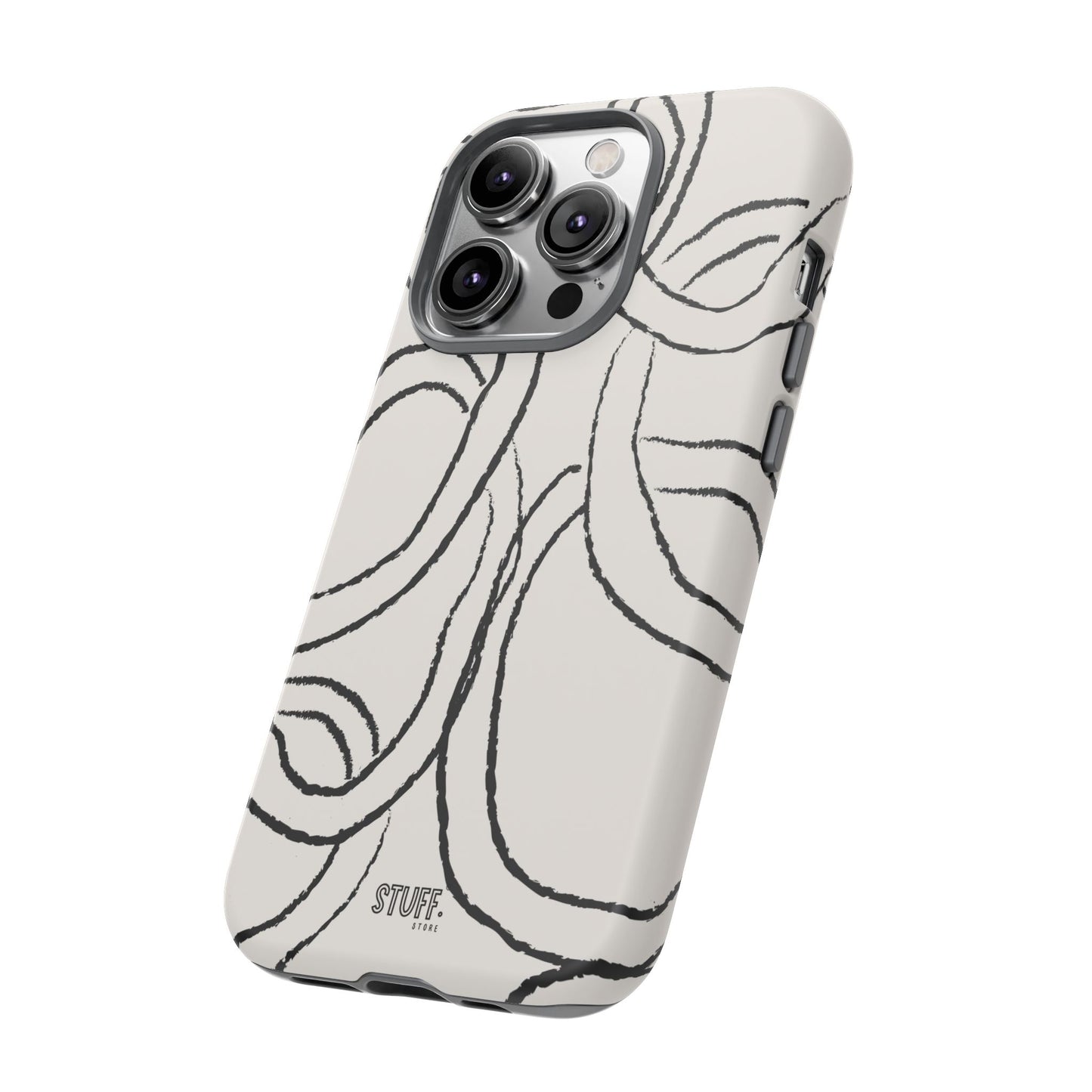 Doodly Case | Coque résistante double protection avec Design Gribouillis Minimaliste