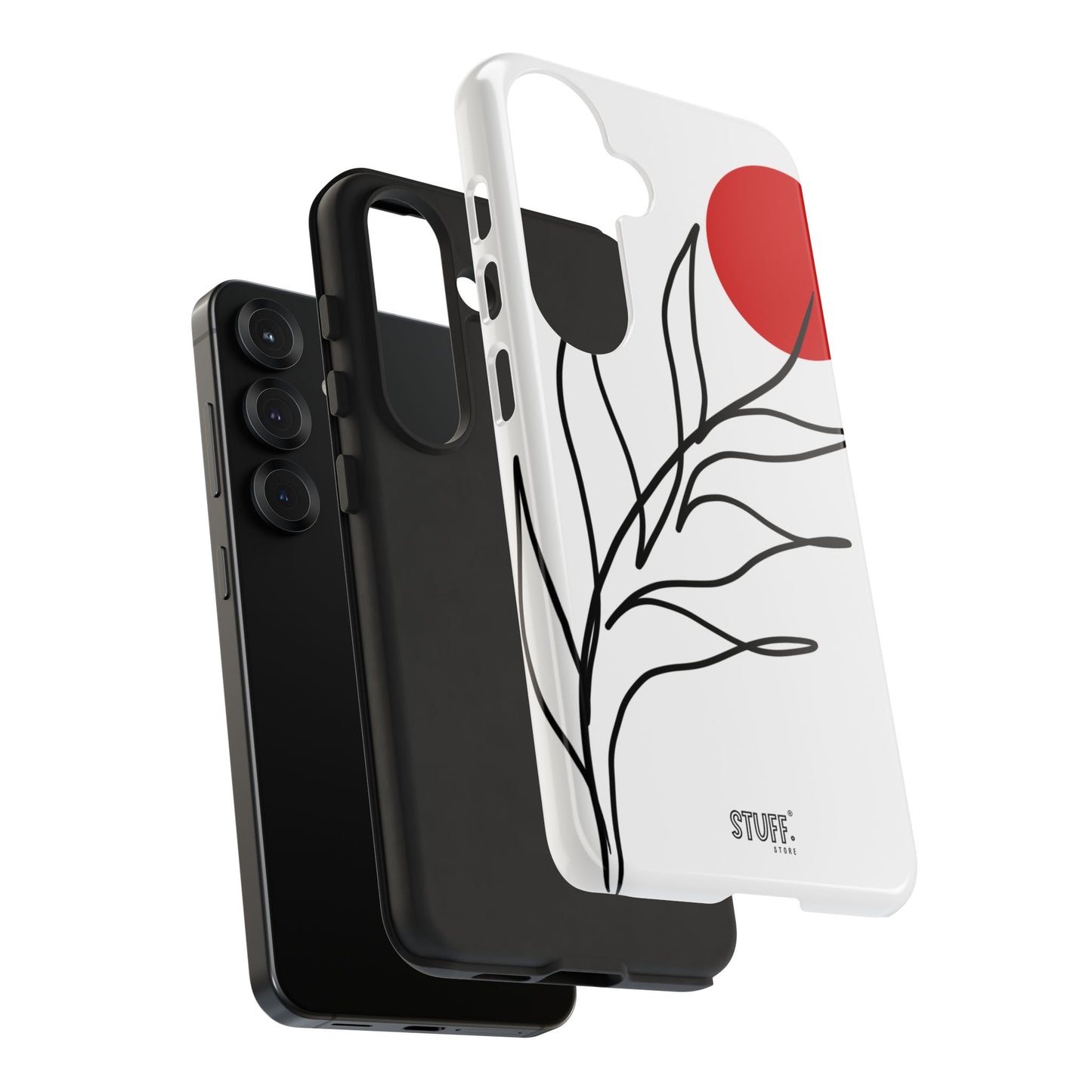 Red Sun Case | Coque résistante double protection avec Design Minimaliste