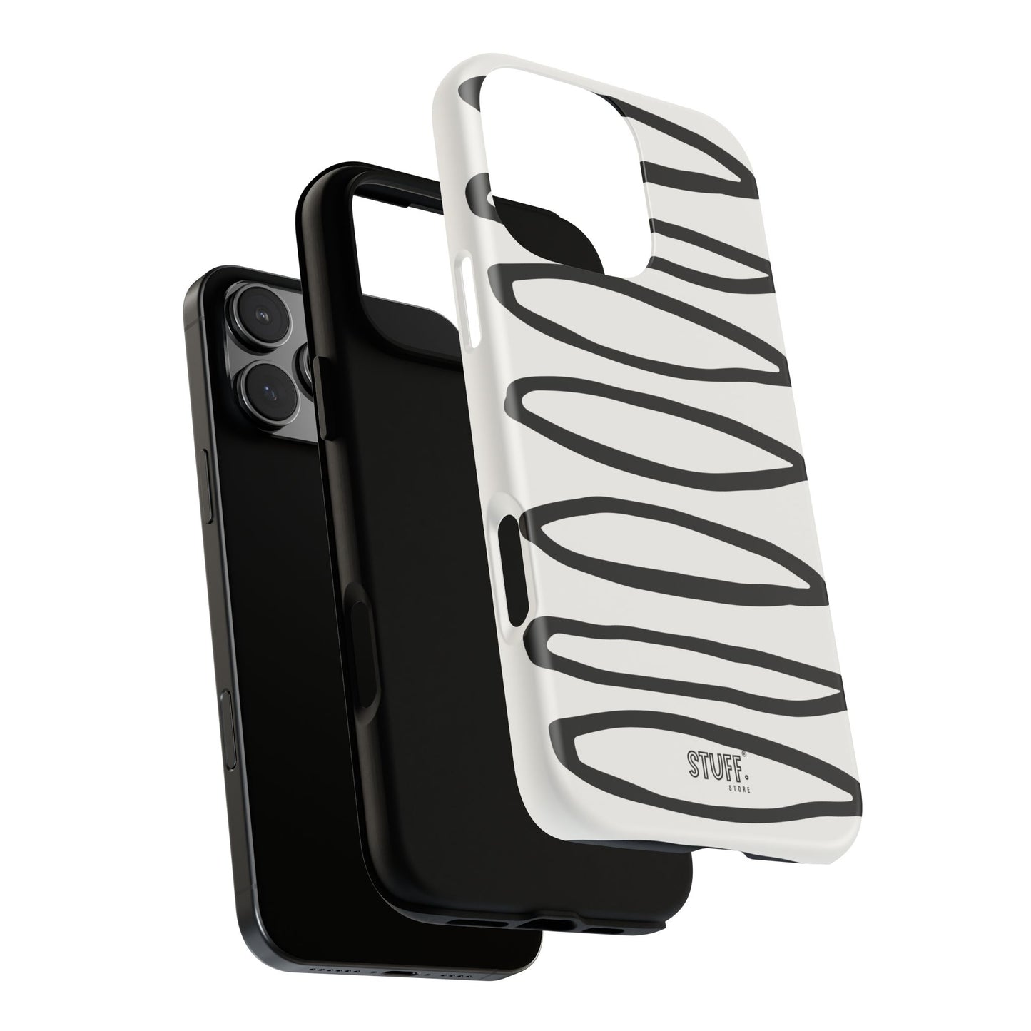 Loopy Case | Coque résistante double protection - Motif cercles abstraits