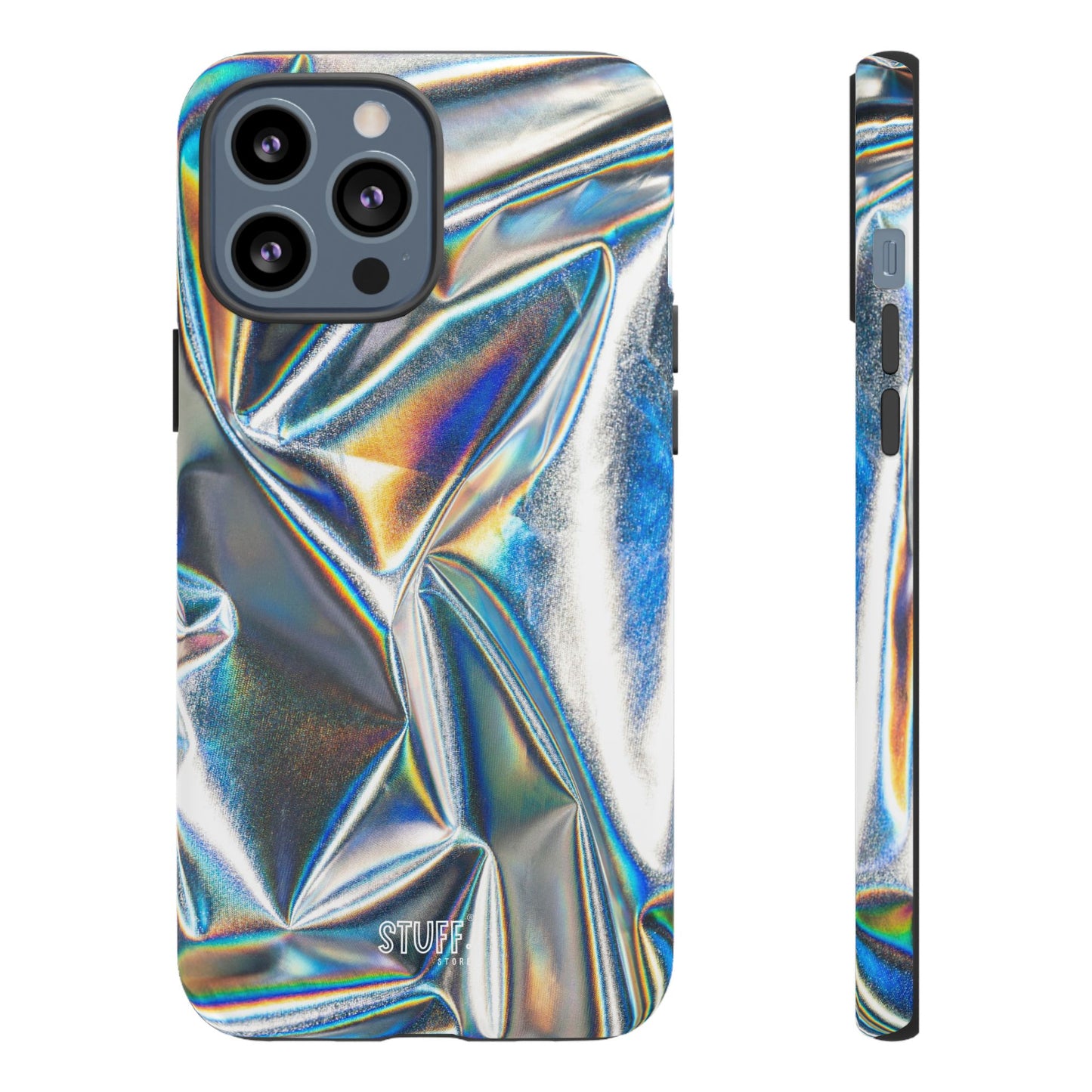 Metallic Case | Coque résistante double protection anti-choc - Effet Métallique