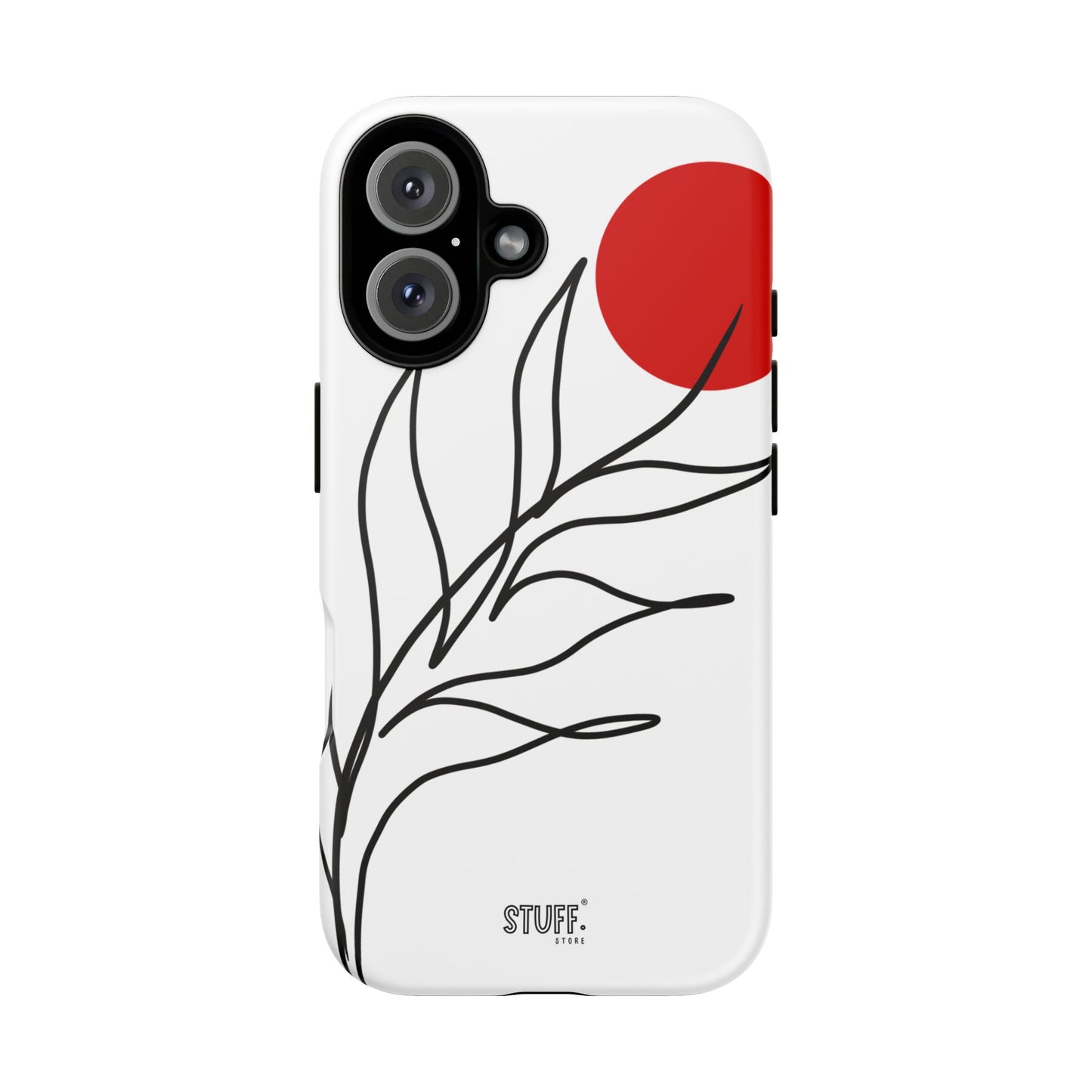 Red Sun Case | Coque résistante double protection avec Design Minimaliste