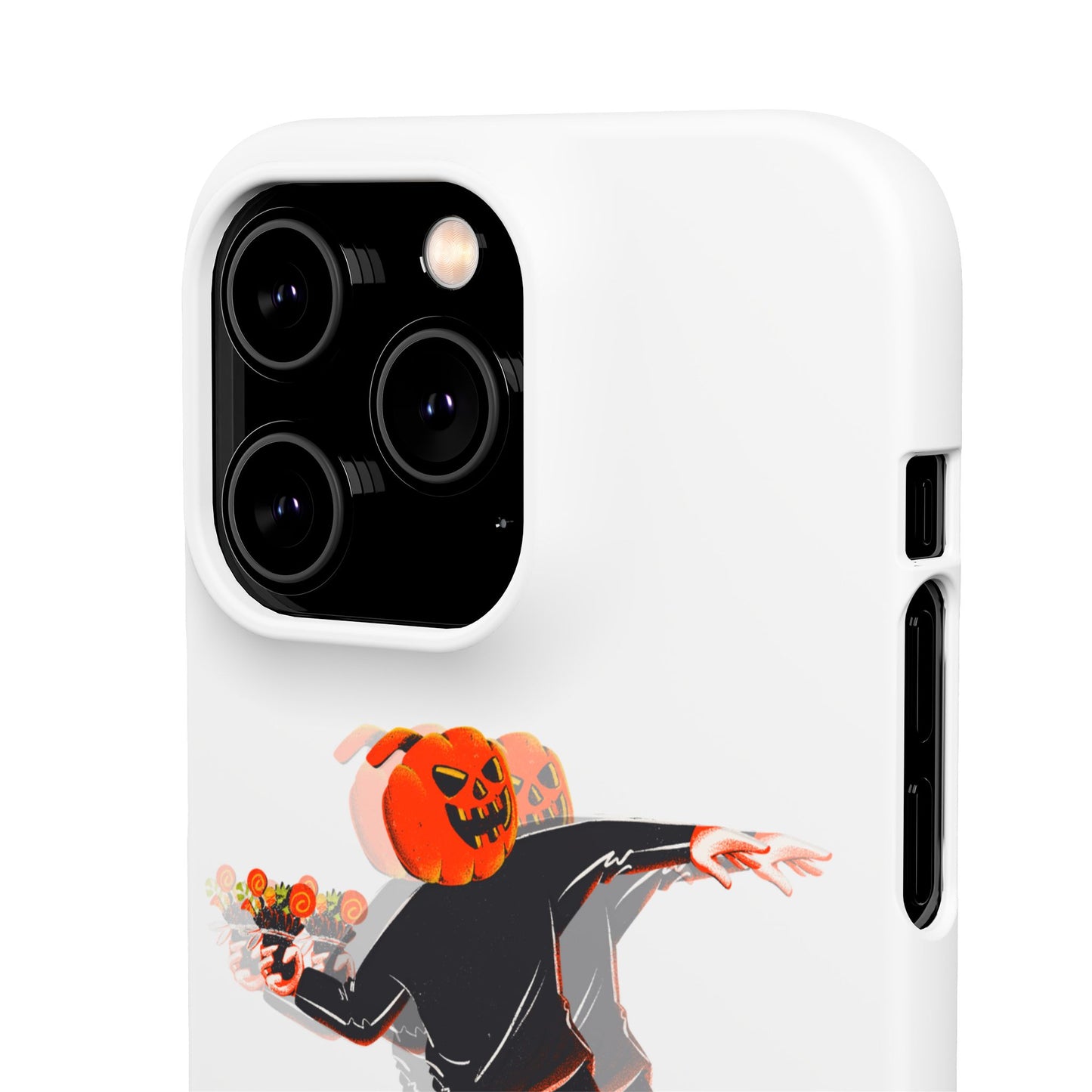 Pumpksy | Coque snap légère et résistante inspiration Banksy – Blanc