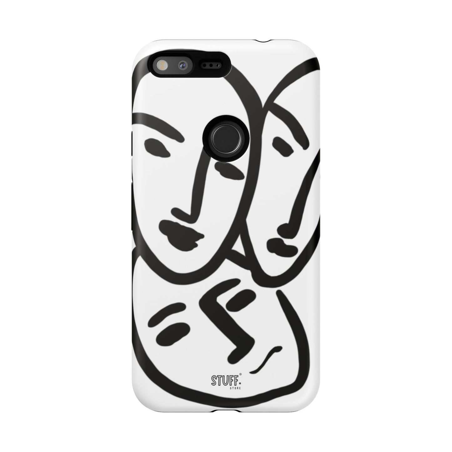 Les Trois Visages | Coque résistante double protection — inspiration Matisse