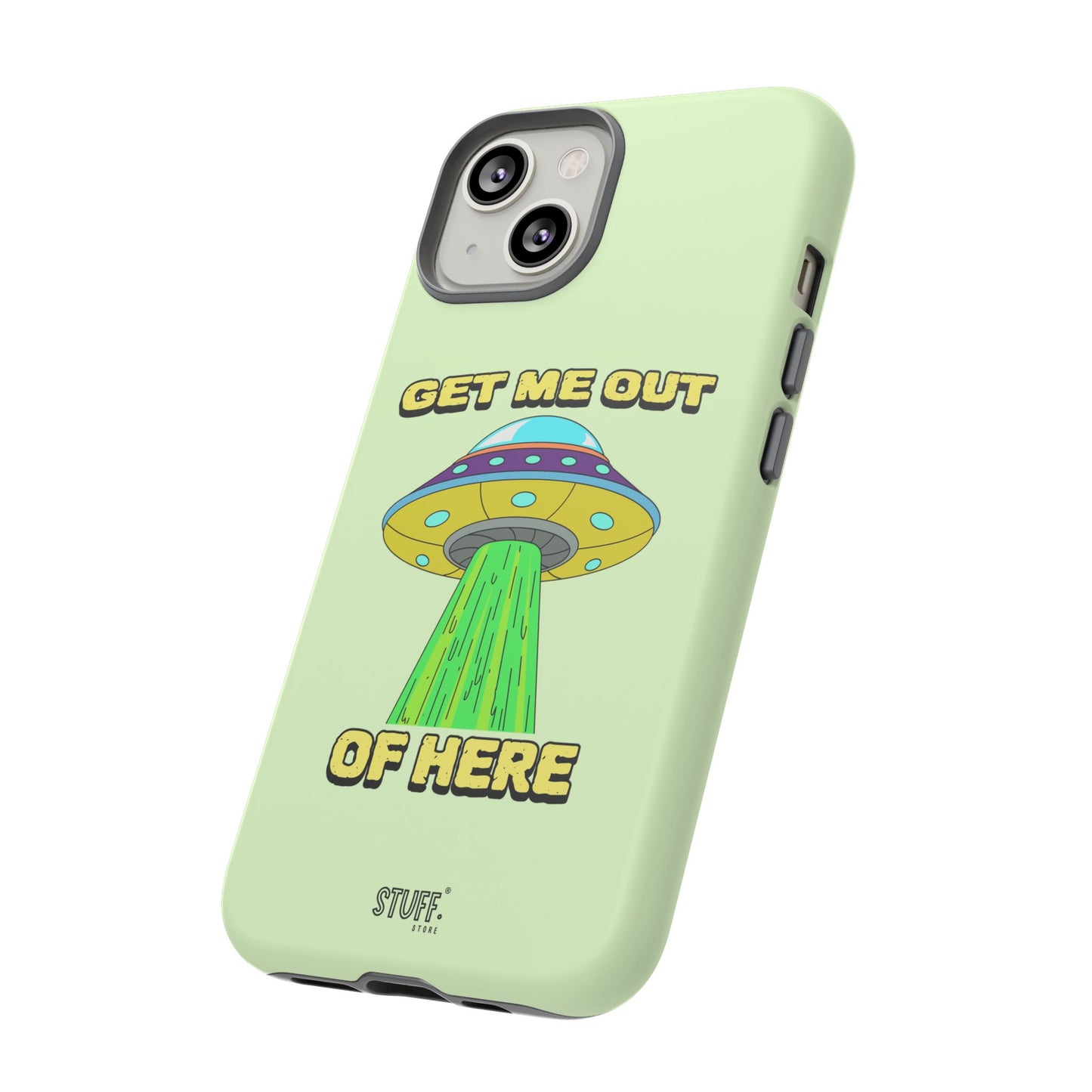 Get Me Out of Here | Coque résistante anti-choc — Vert Menthe