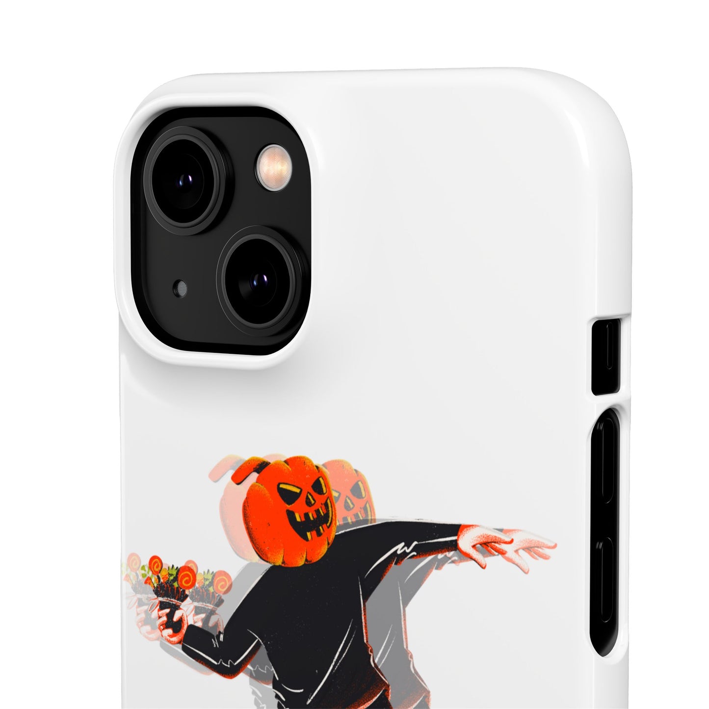 Pumpksy | Coque snap légère et résistante inspiration Banksy – Blanc
