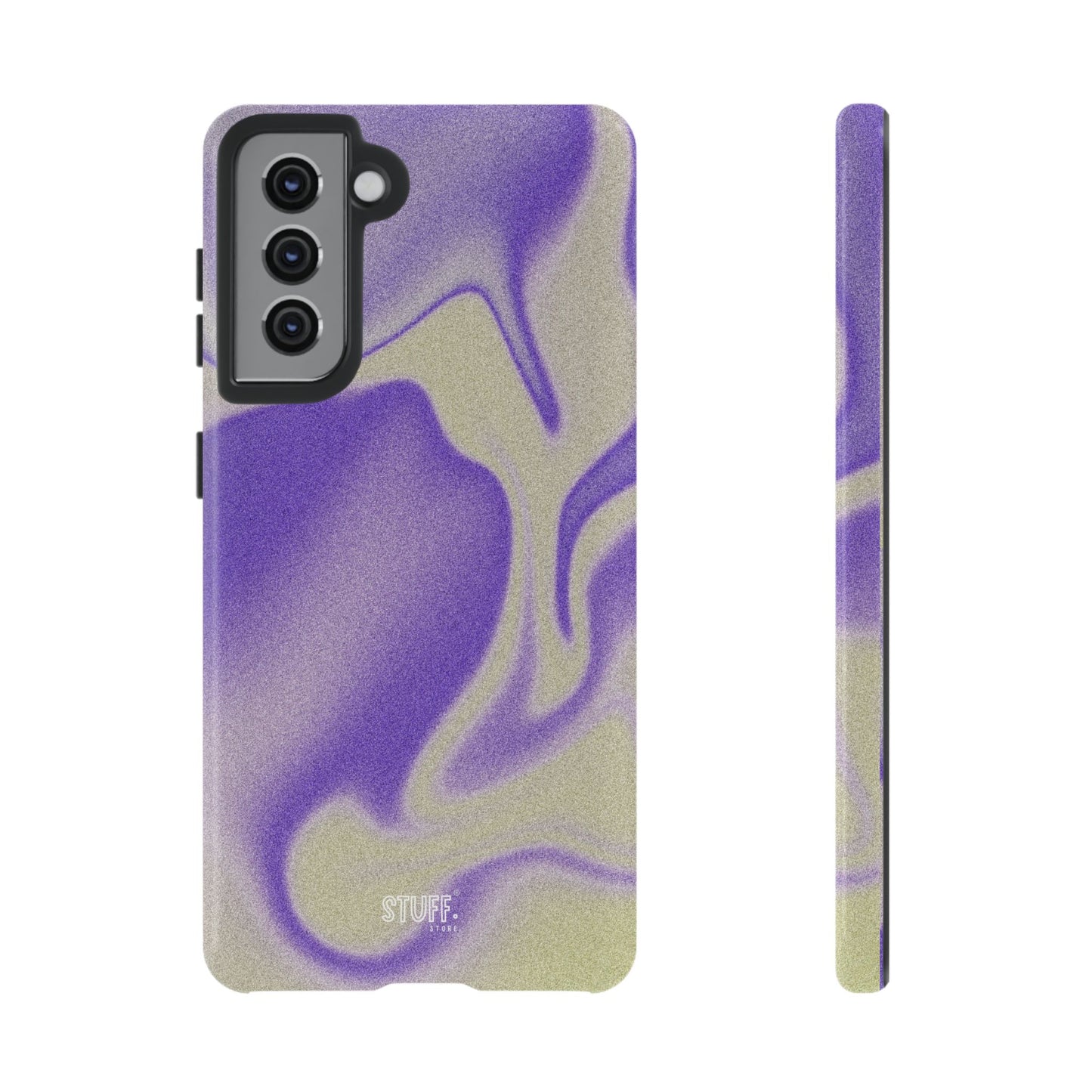 Swirly Case | Coque résistante double protection - Motif vague pourpre