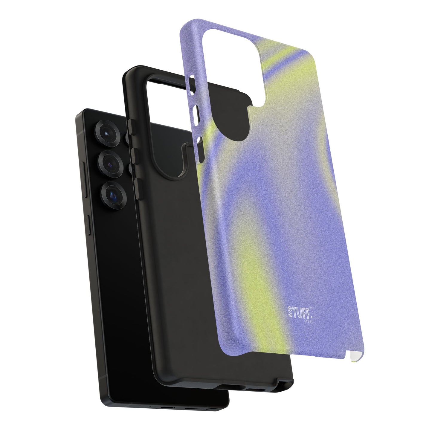 Vibrant Case | Coque résistante double protection anti-choc - Violet & Jaune