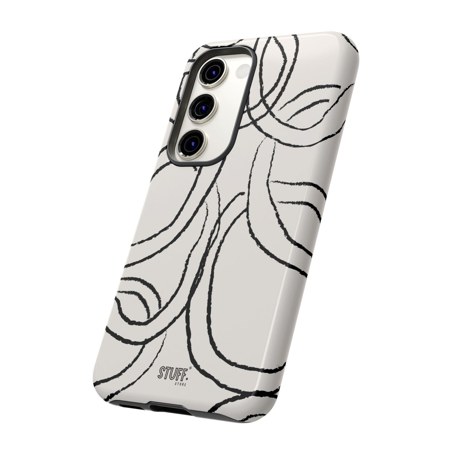 Doodly Case | Coque résistante double protection avec Design Gribouillis Minimaliste