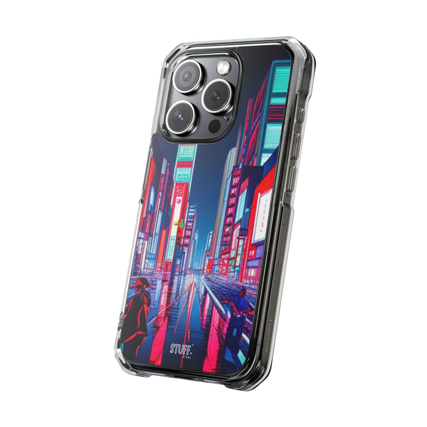 Cyber City Case | Coque transparente magnétique antichoc compatible MagSafe®