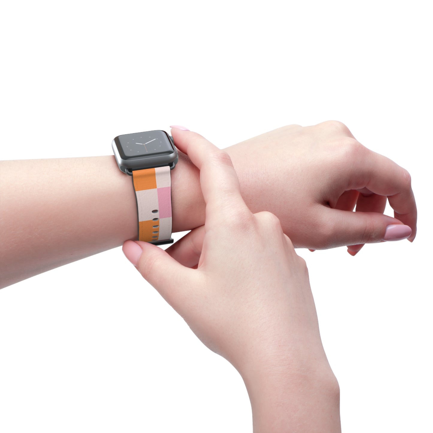 Peachy Band | bracelet Apple Watch simili cuir