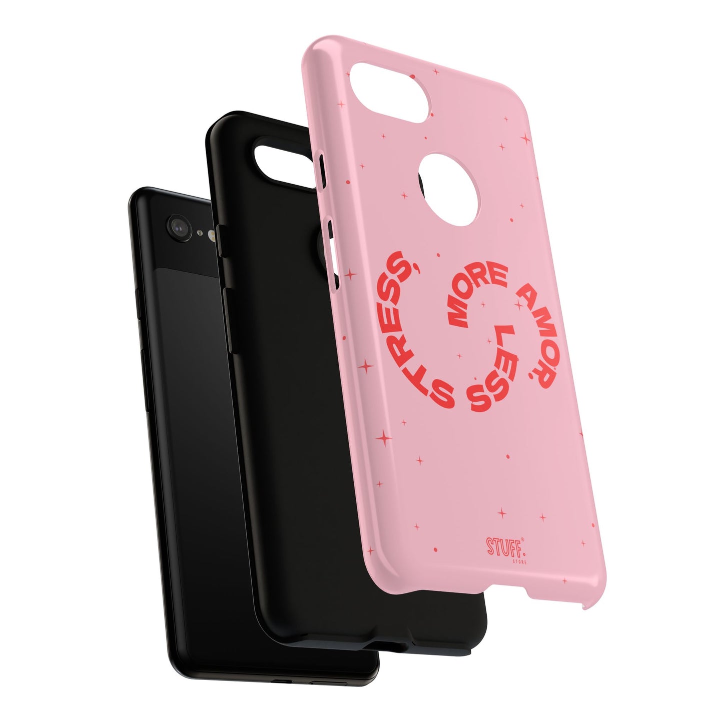 More Amor Case | Coque résistante double protection avec phrase Bienveillante