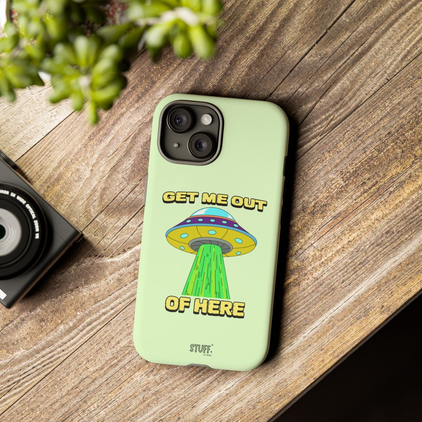 Get Me Out of Here | Coque résistante anti-choc — Vert Menthe