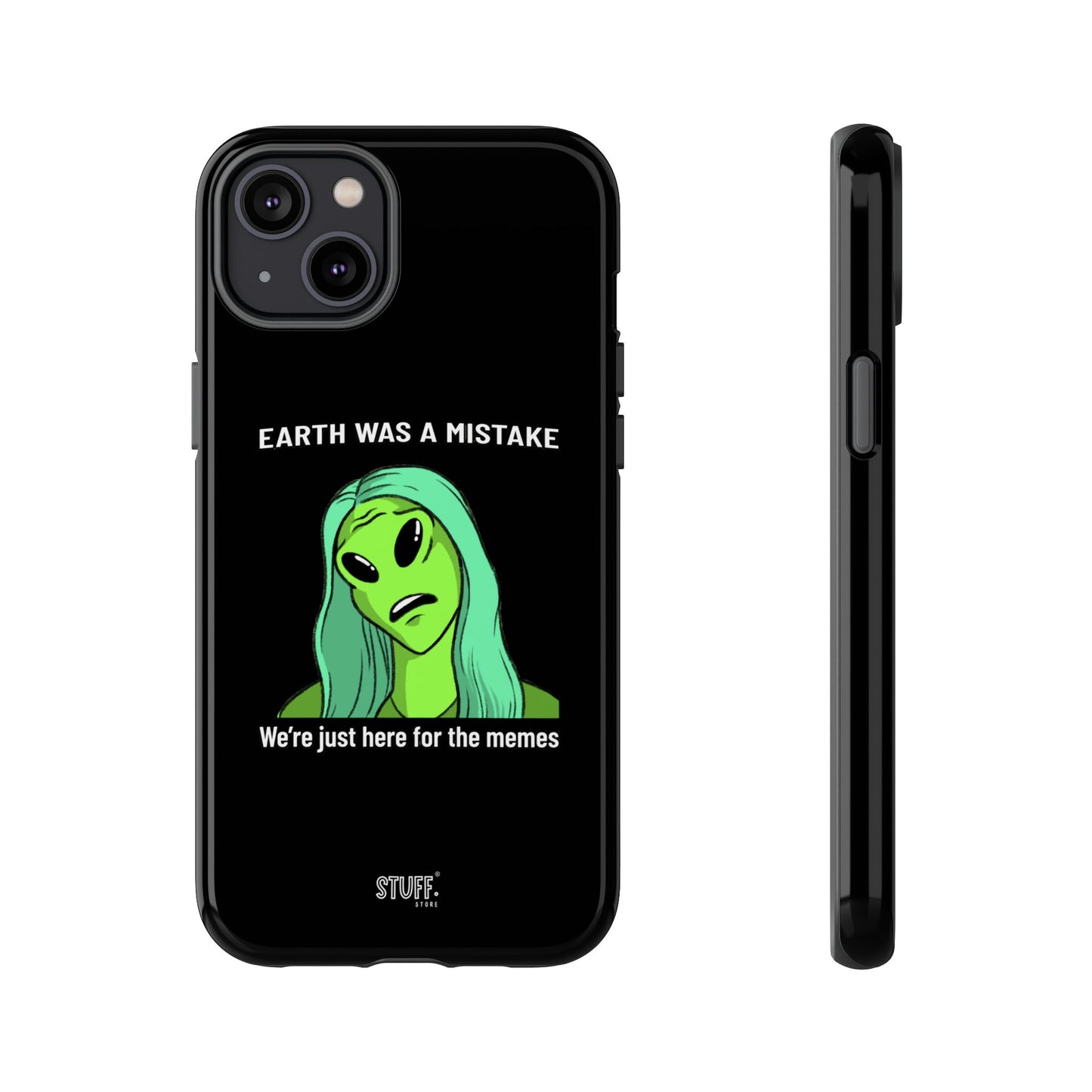 Meme Liking Alien Case | Coque résistante double protection pour les amateurs de Pop Culture