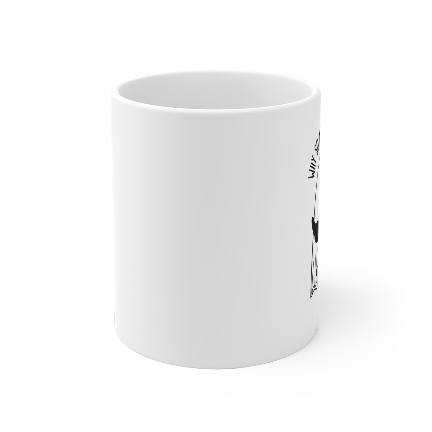 Meowsterious Cup | Mug en céramique avec design chat noir & Halloween mystique – 330 ml / 440 ml