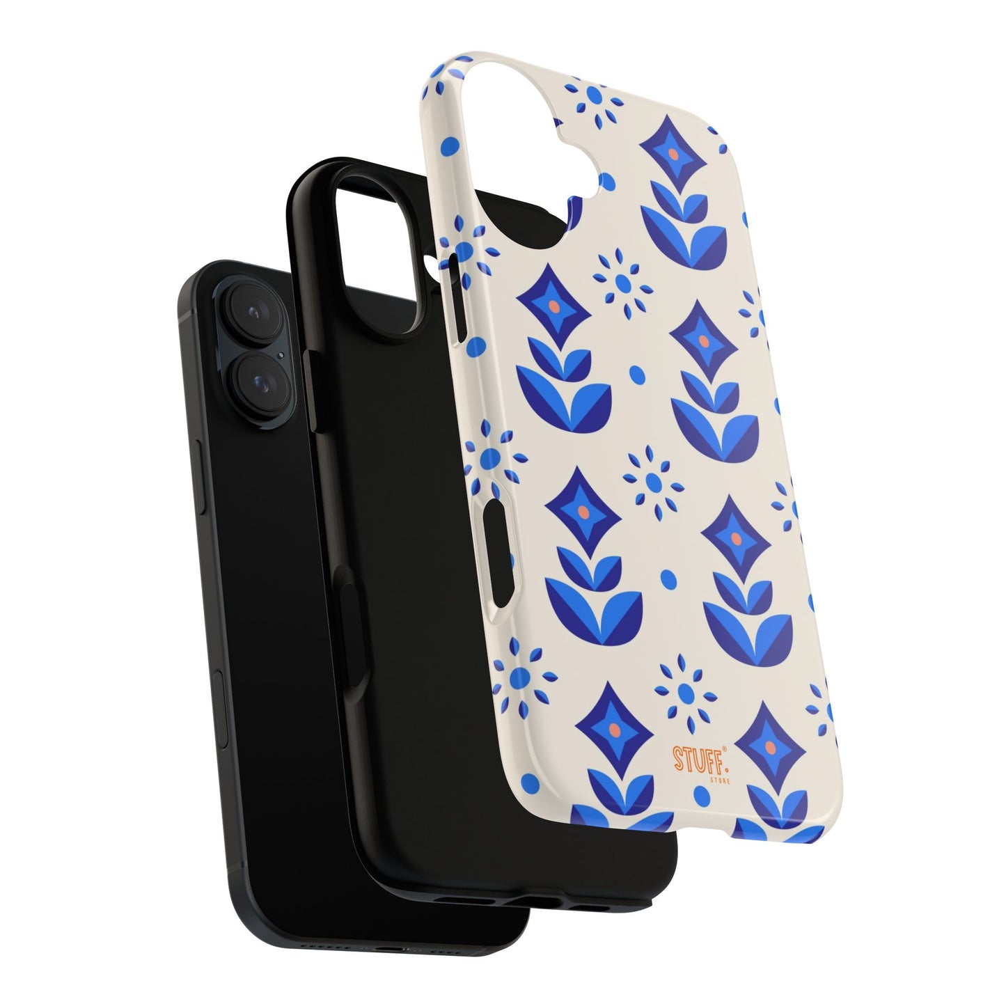 Floral Case | Coque résistante double protection avec Design Fleuri