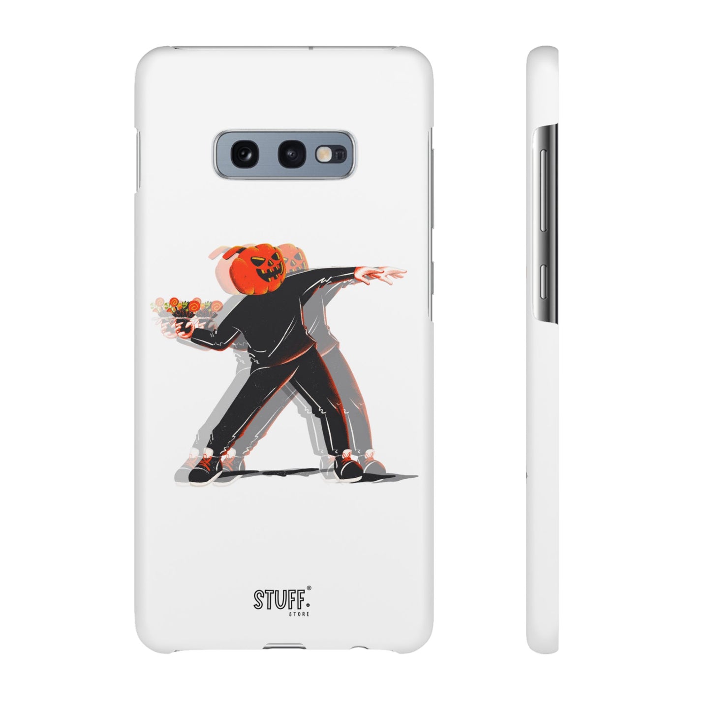 Pumpksy | Coque snap légère et résistante inspiration Banksy – Blanc