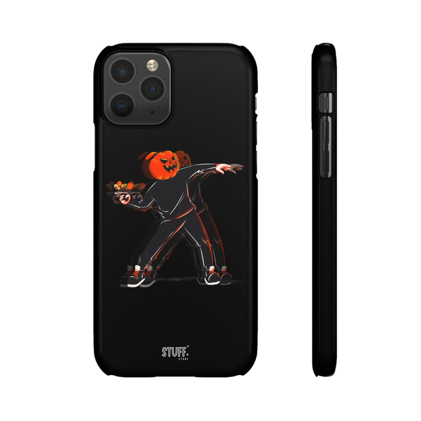 Pumpksy | Coque snap légère et résistante inspiration Banksy – Noir