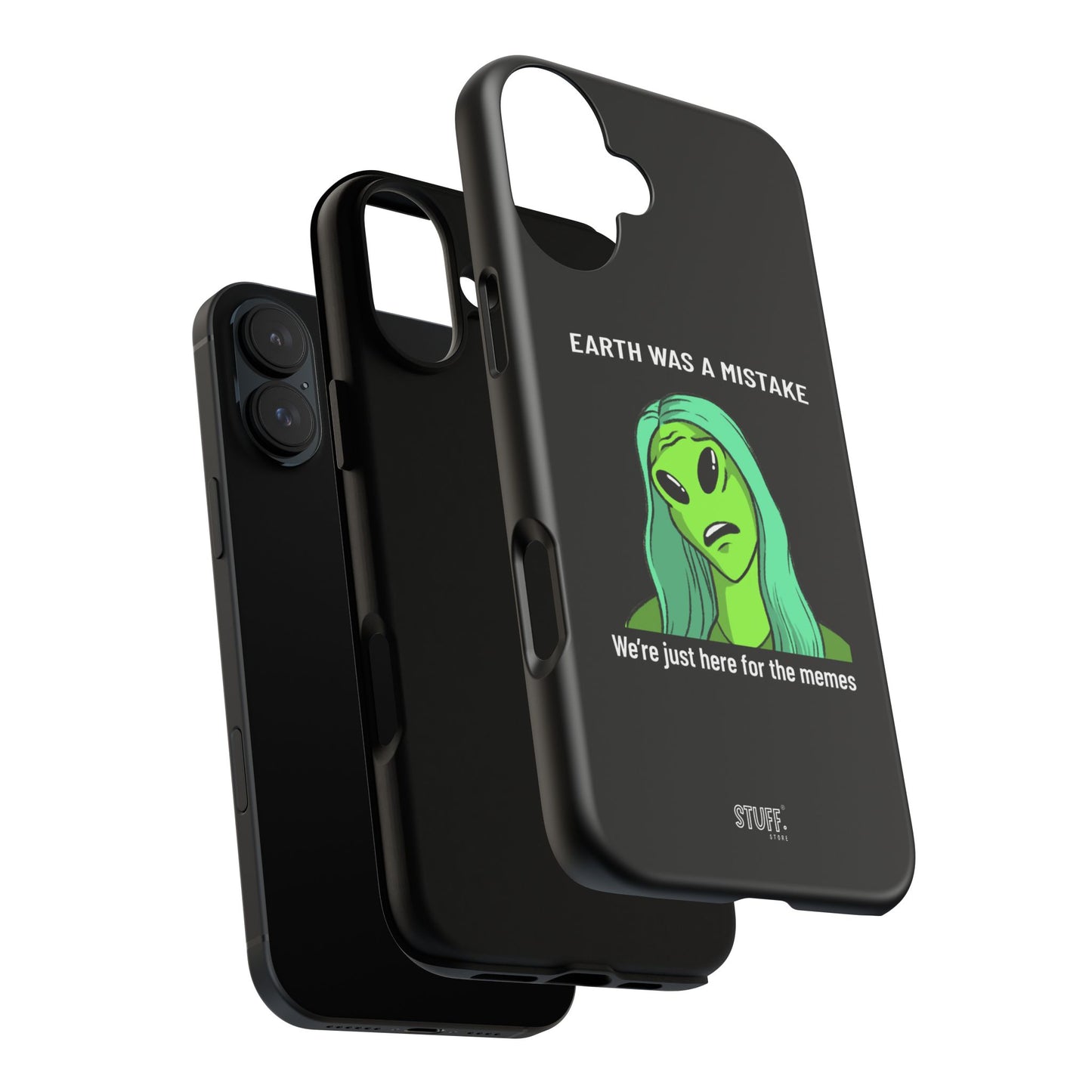 Meme Liking Alien Case | Coque résistante double protection pour les amateurs de Pop Culture