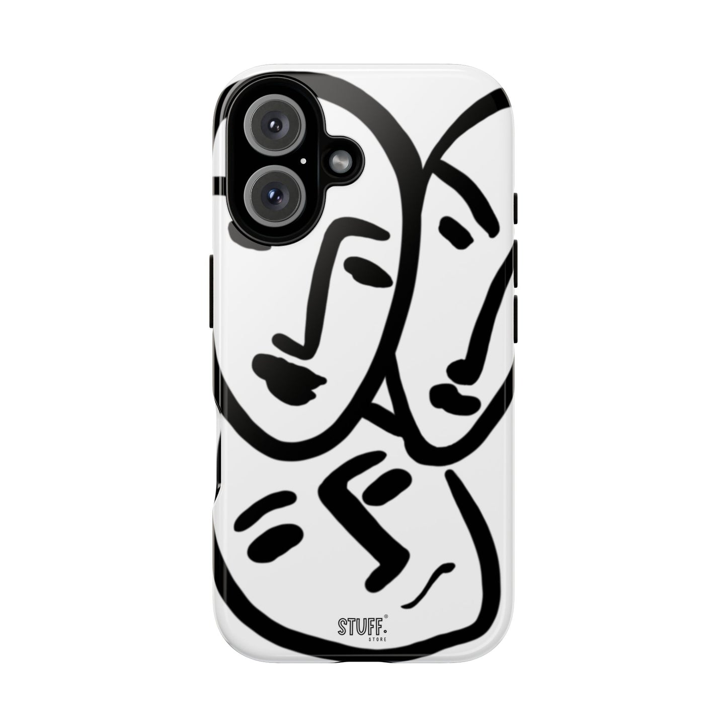 Les Trois Visages | Coque résistante double protection — inspiration Matisse