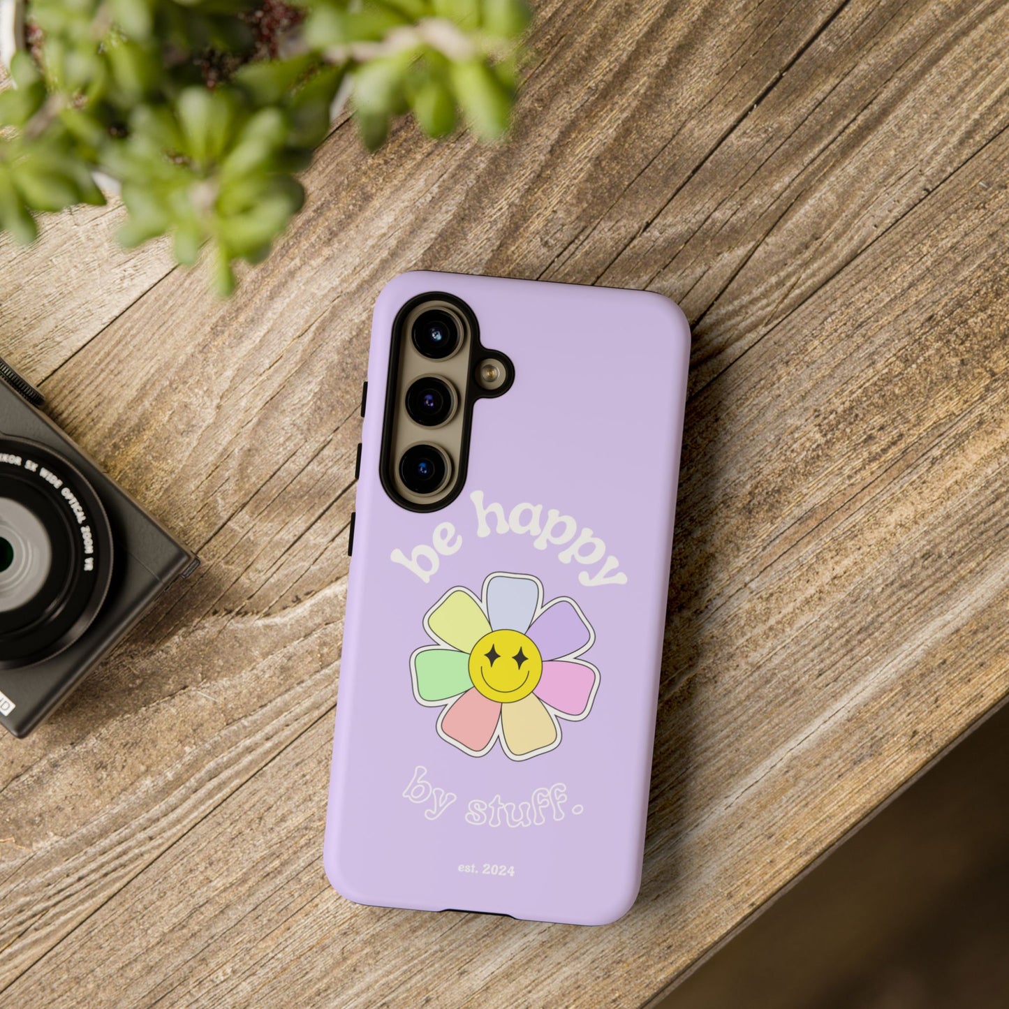 Be Happy Case | Coque résistante double protection avec Design Fleur Colorée