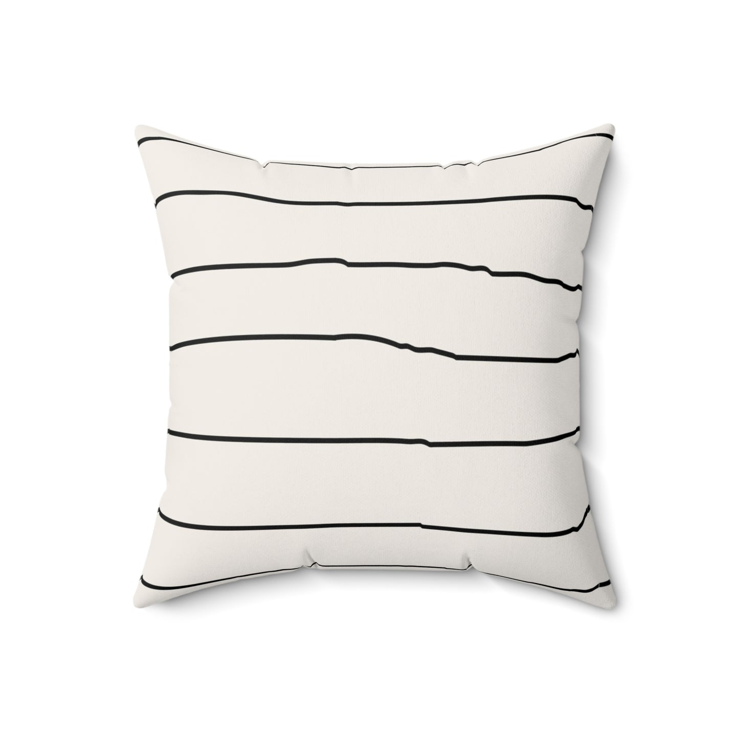 Coussin carré décoratif avec Design Ligné Minimaliste